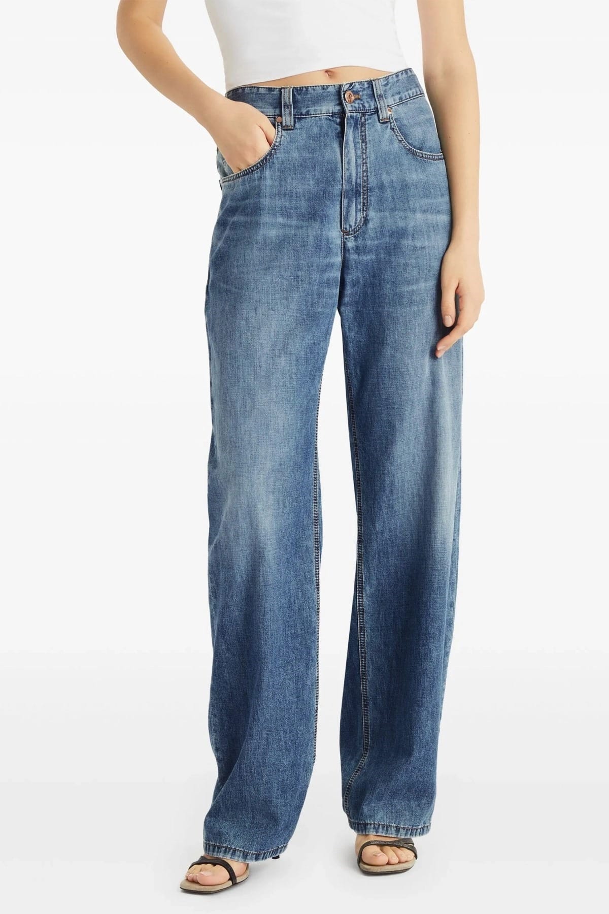 Brunello Cucinelli Monile rechte jeans - alternate view