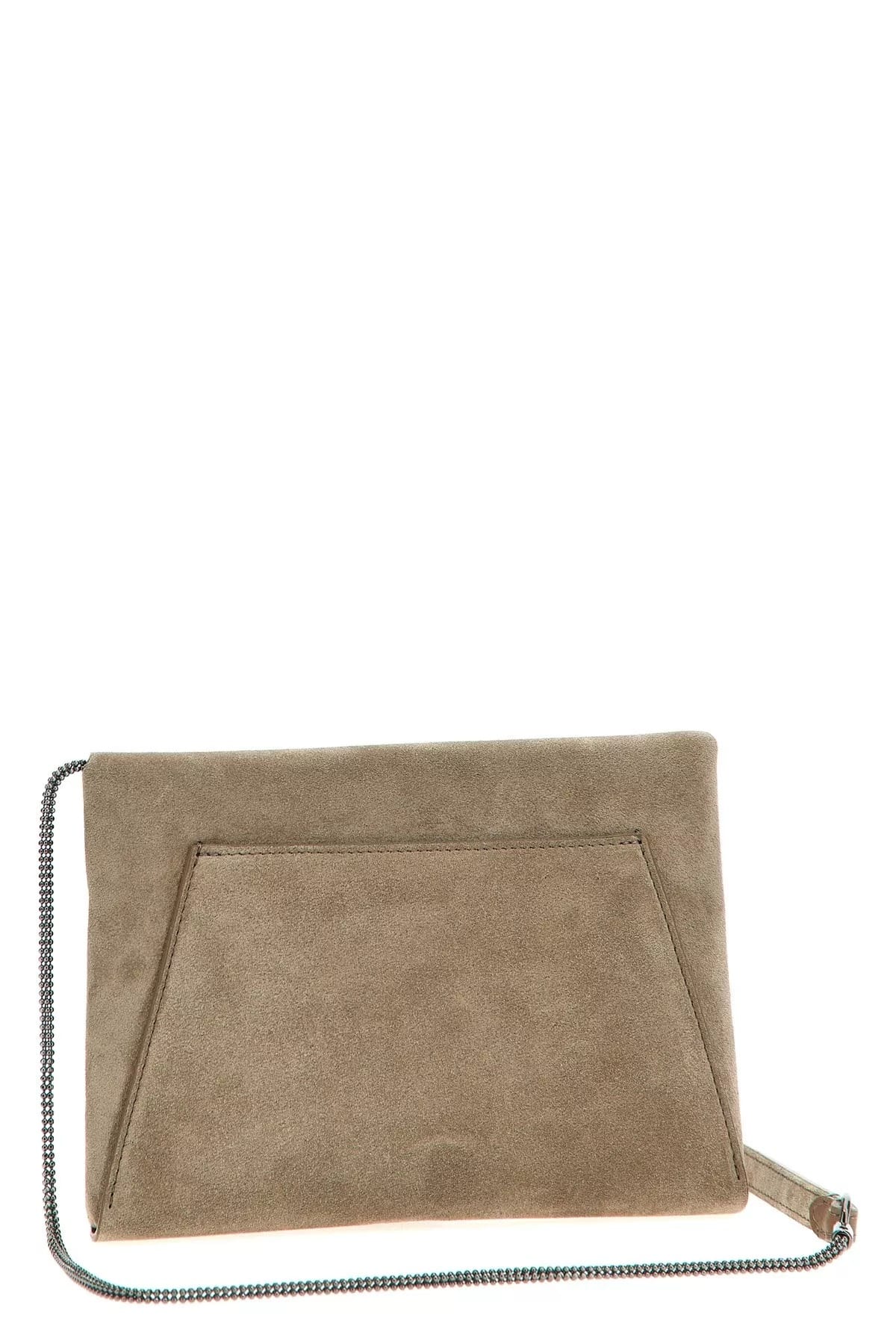 Brunello Cucinelli Brunello Cucinelli Monile Suede Clutch