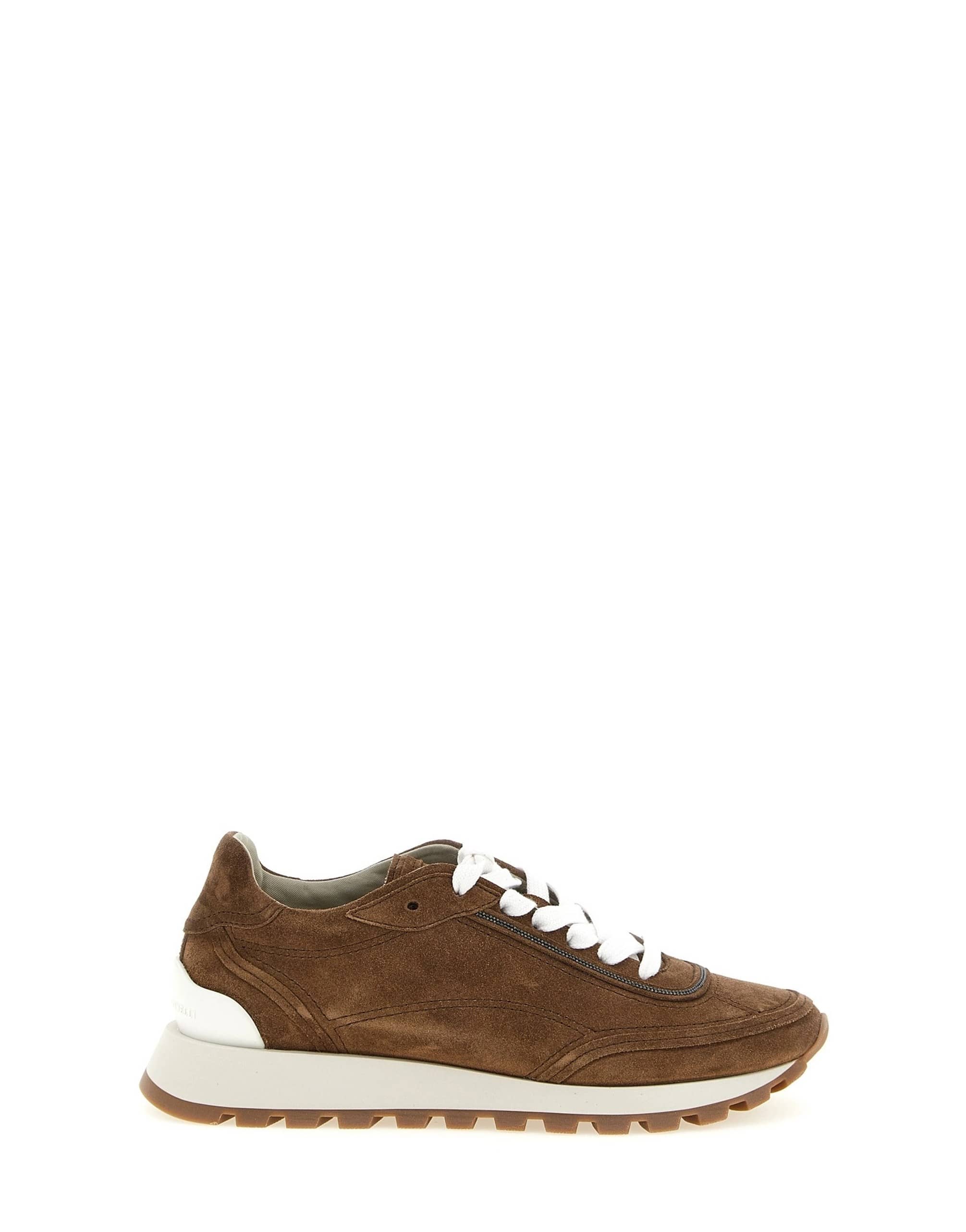 Brunello Cucinelli Brunello Cucinelli Monile Suede Sneakers