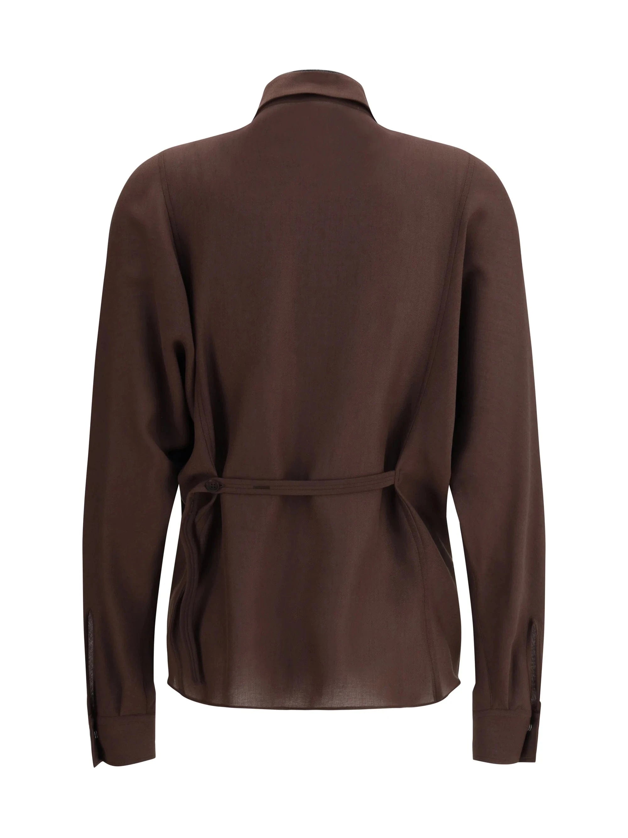 Brunello Cucinelli Monili-Embellished Collar Shirt