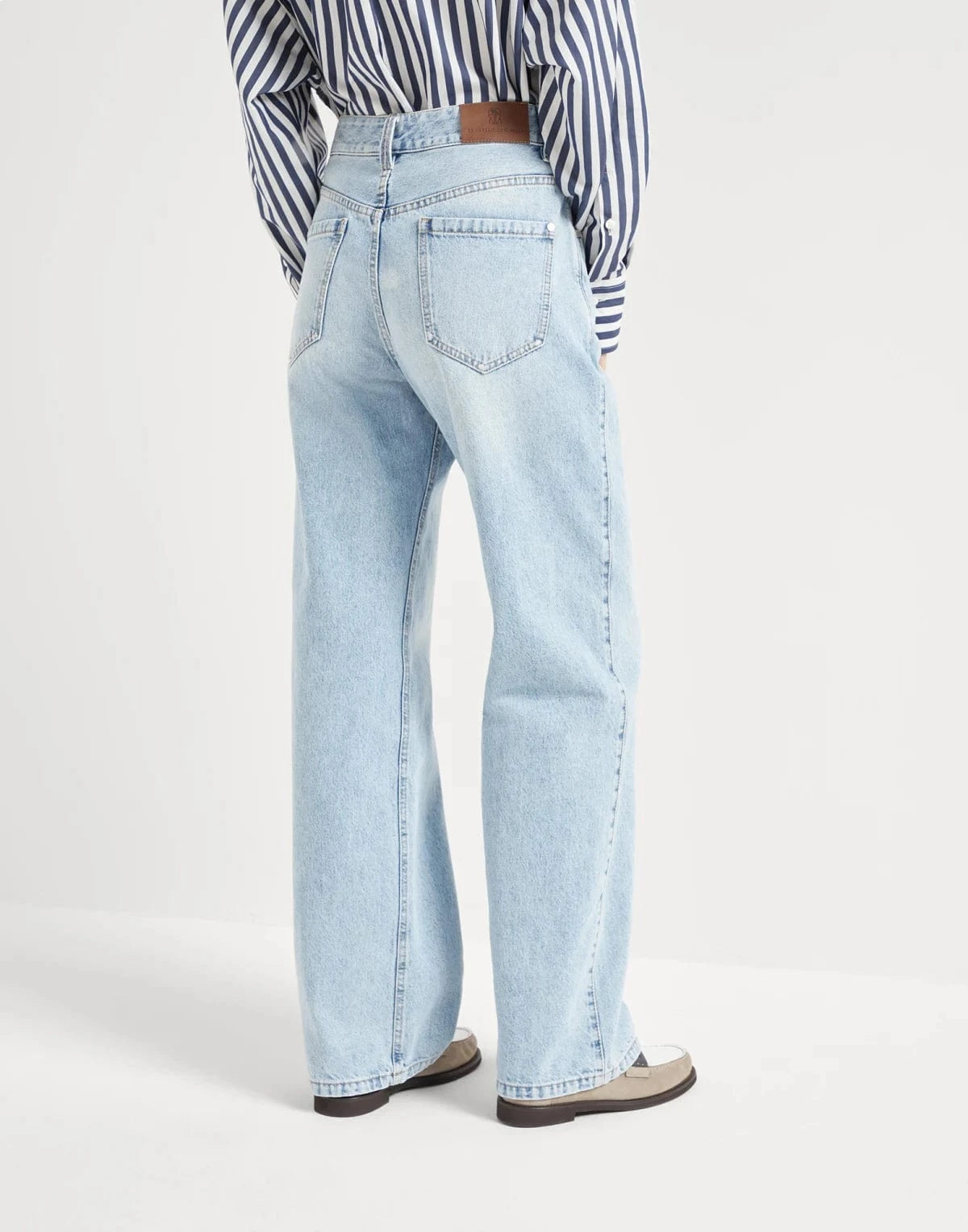 Brunello Cucinelli Monili-Embellished Contemporary Jeans