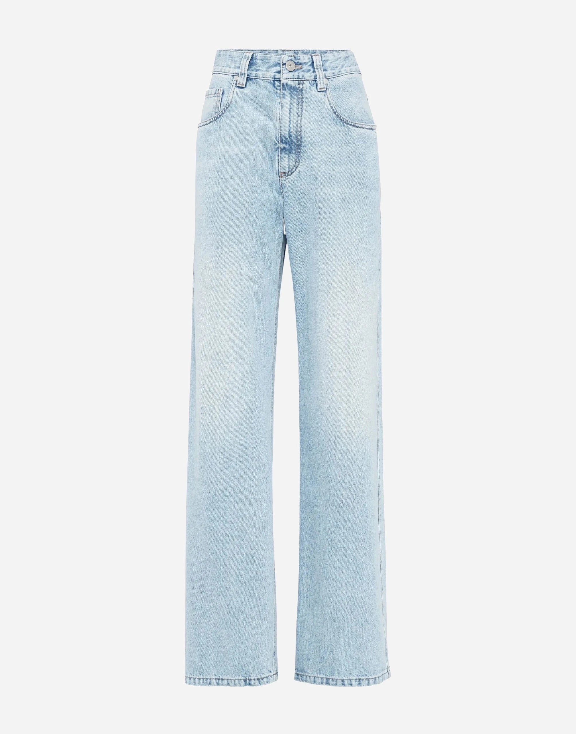 Brunello Cucinelli Monili-Embellished Contemporary Jeans