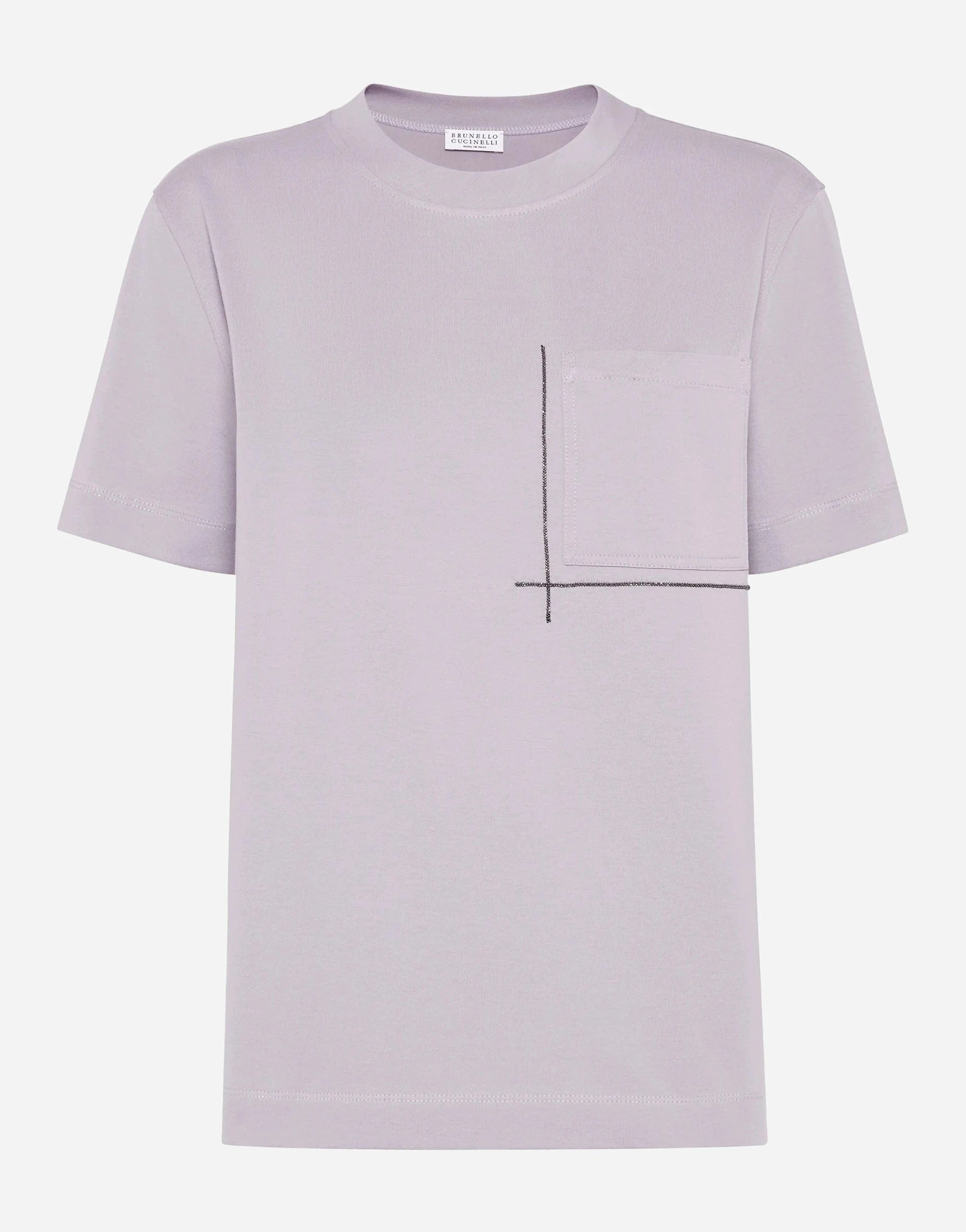 Brunello Cucinelli Monili-Embellished Cotton T-Shirt