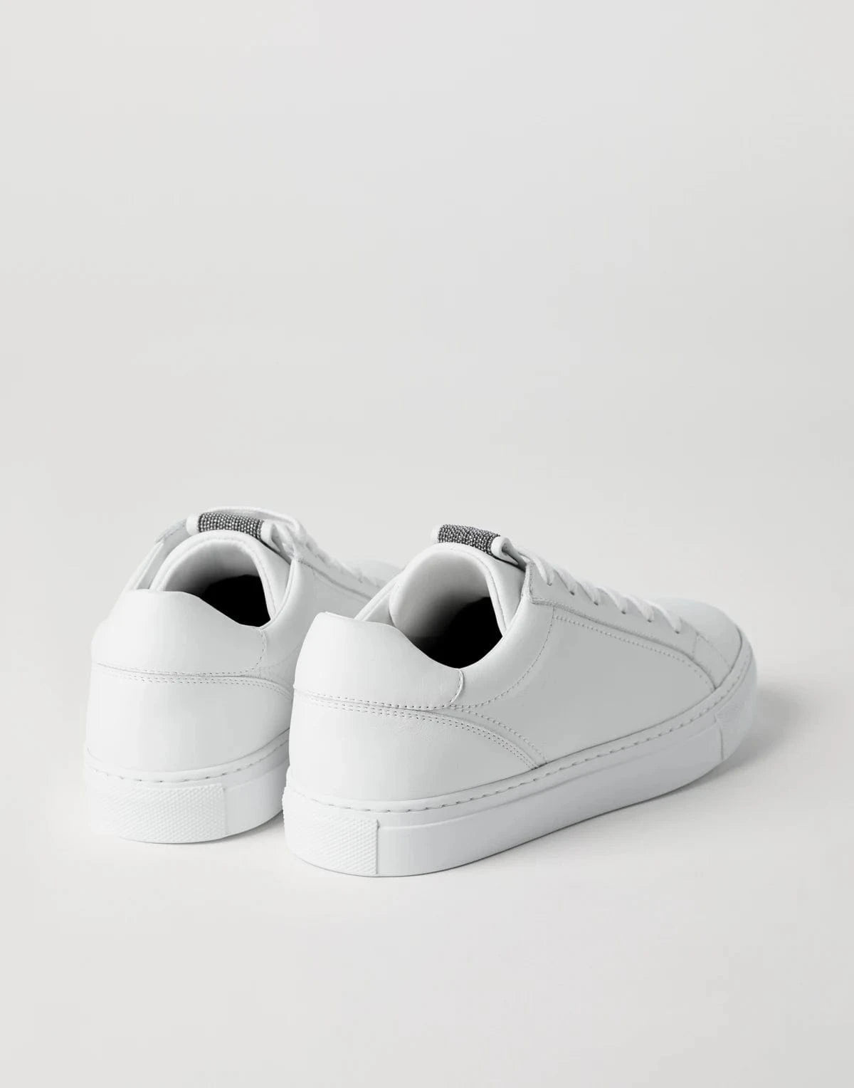 Brunello Cucinelli Monili-Embellished Matte Sneakers