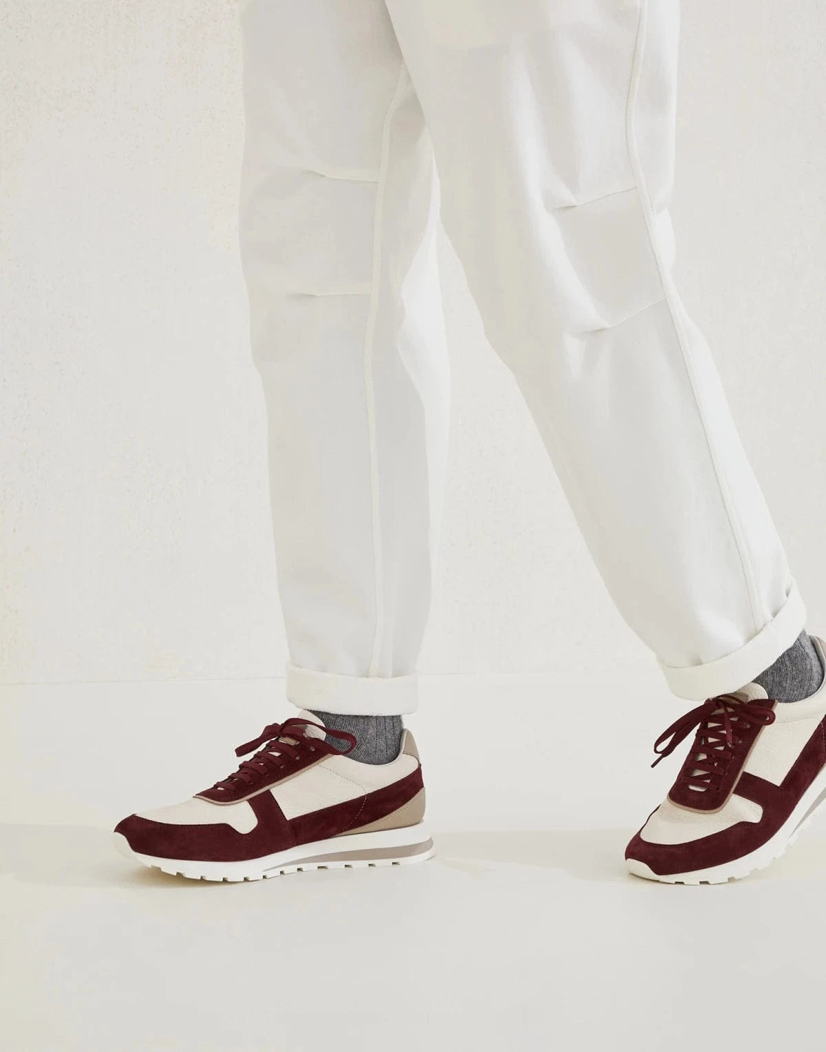 Brunello Cucinelli Multicolor Suede Sneakers