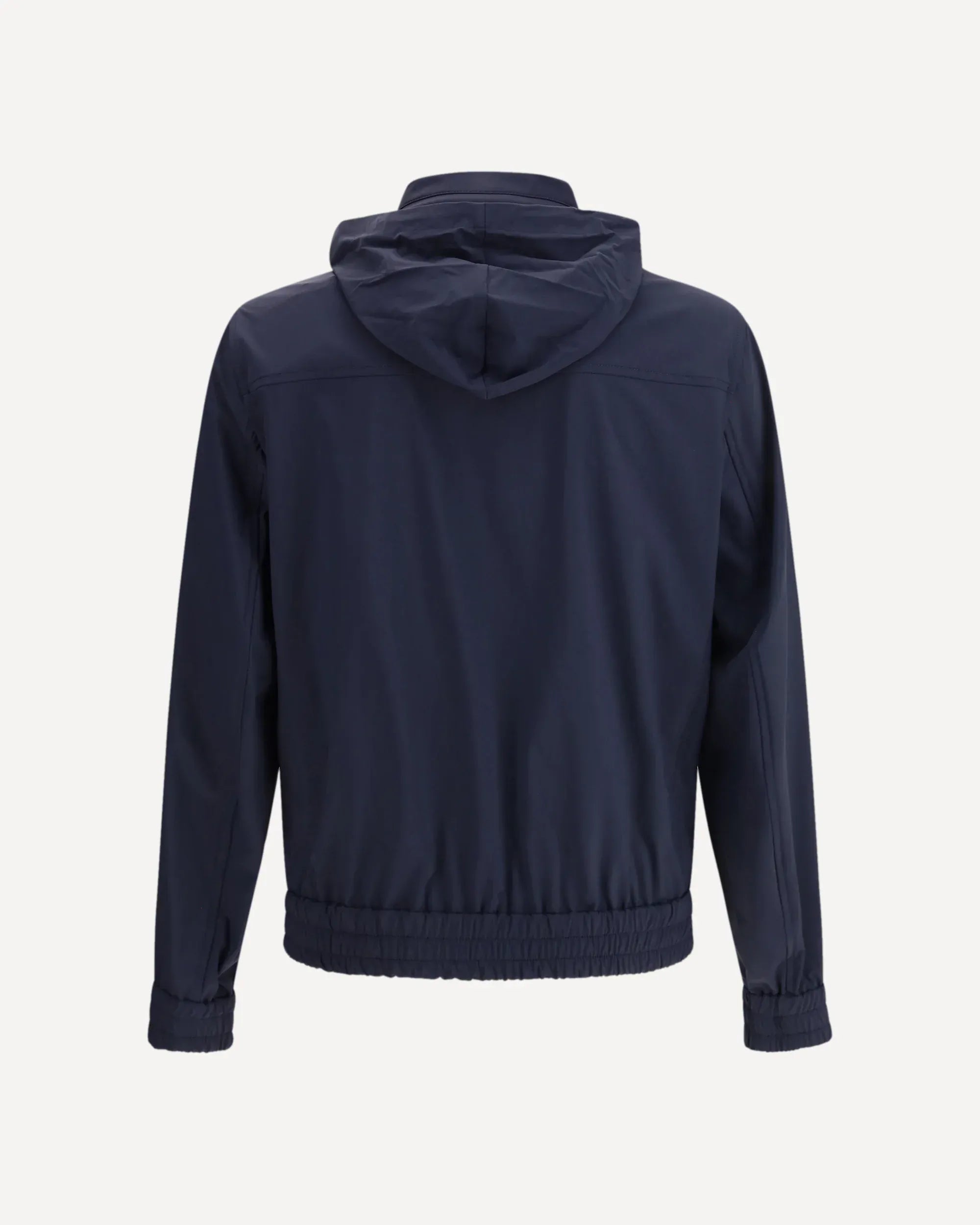 Brunello Cucinelli Navy Blue Bonded Jacket