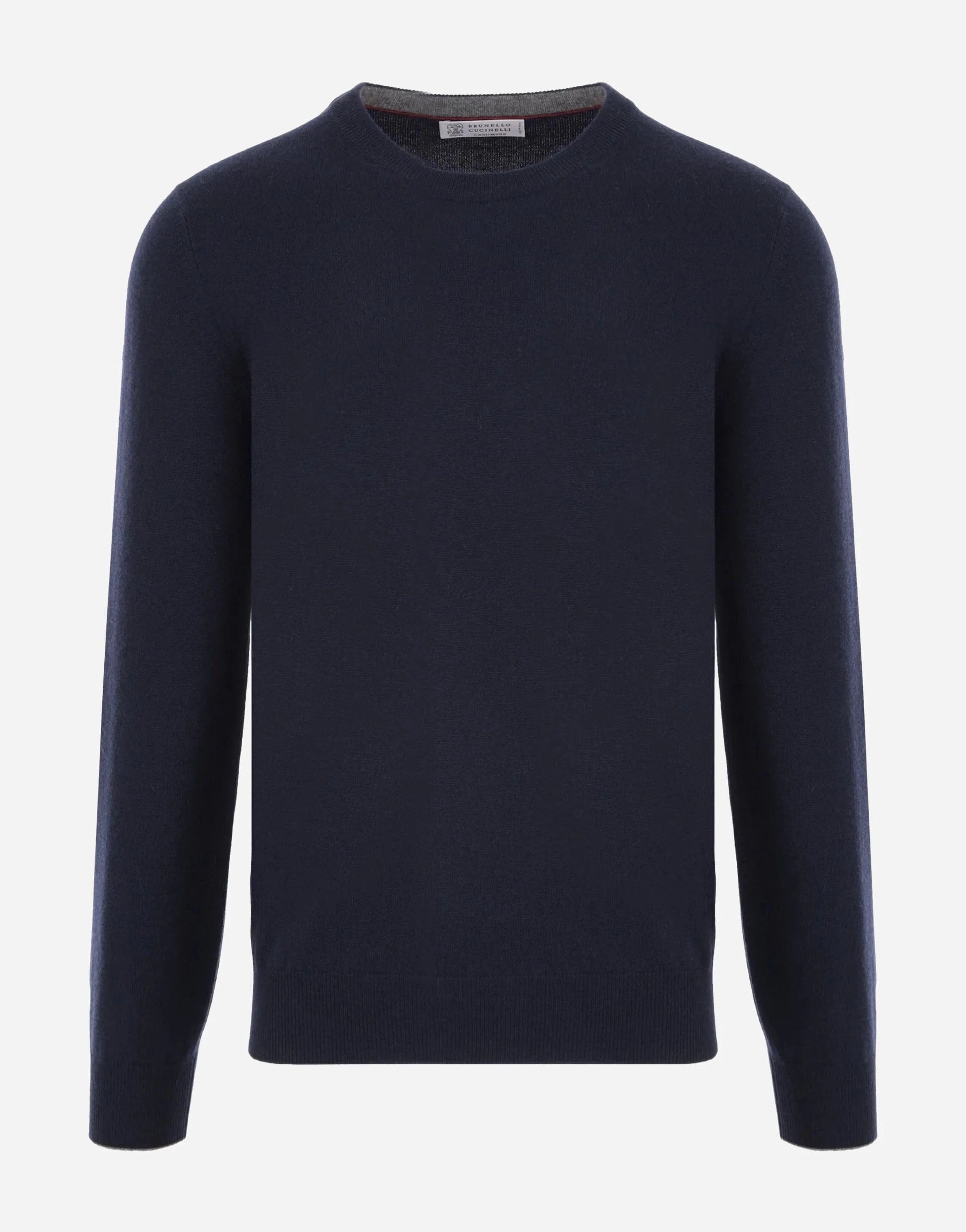 Brunello Cucinelli Navy Blue Cashmere Sweater
