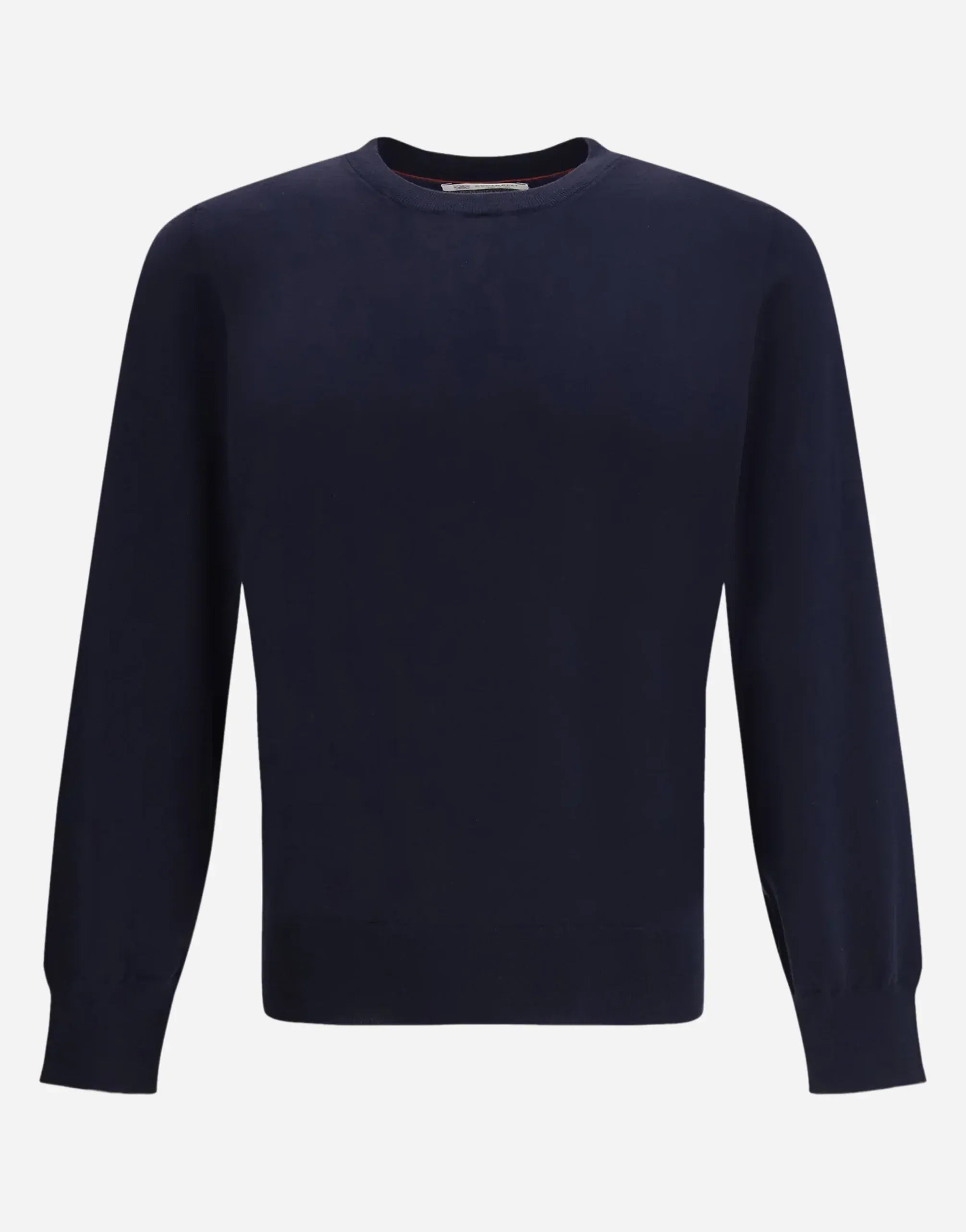 Brunello Cucinelli Navy Cotton Lightweight Sweater