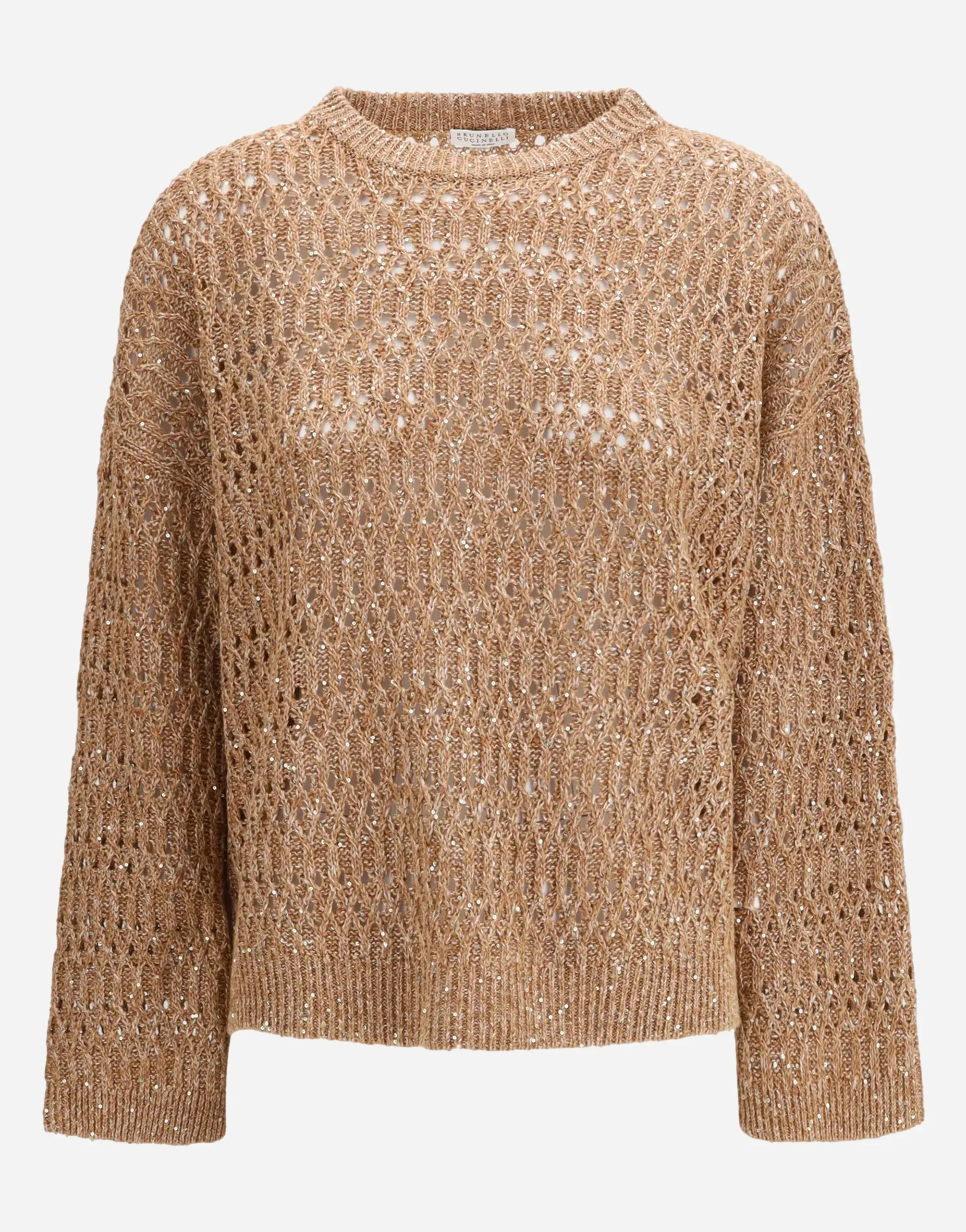Brunello Cucinelli Openwork Dazzling Sweater