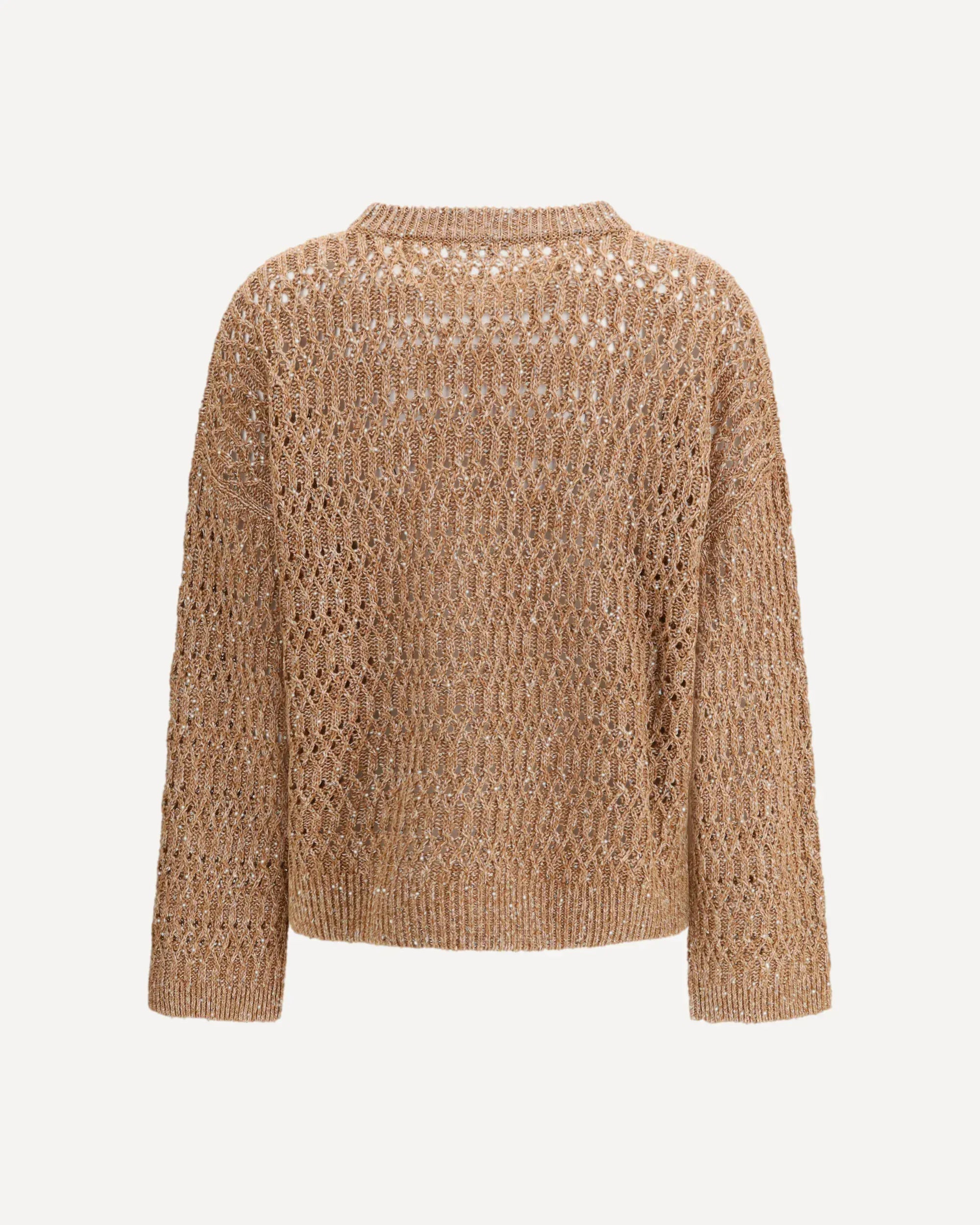 Brunello Cucinelli Openwork Dazzling Sweater