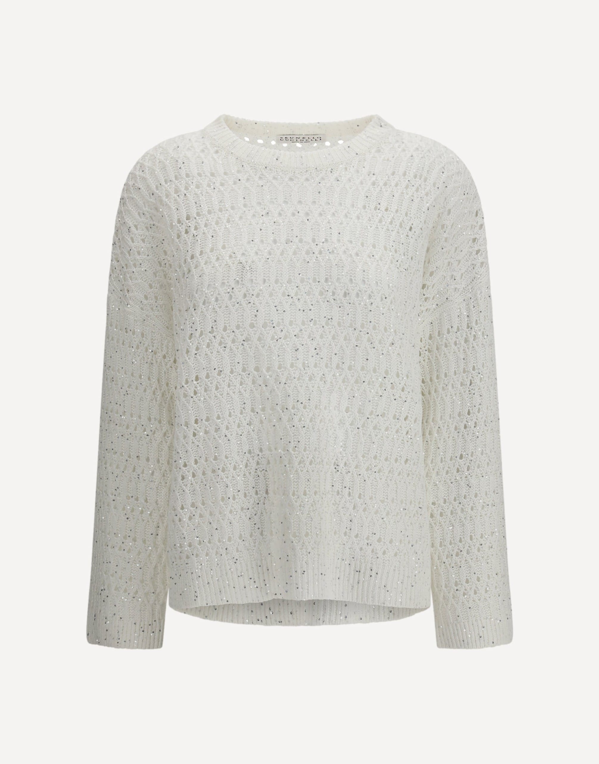 Brunello Cucinelli Openwork Sweater With Sequins