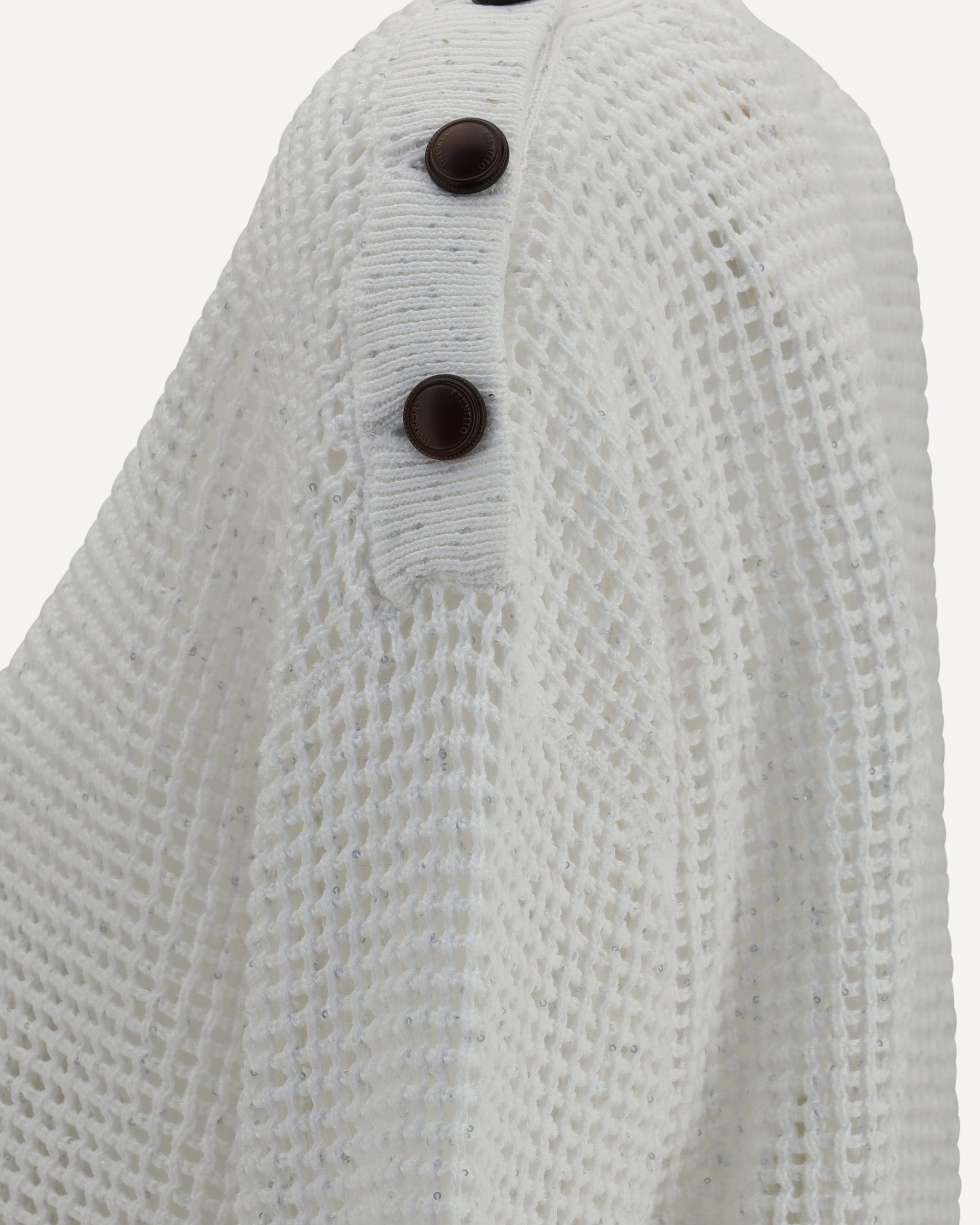 Brunello Cucinelli Brunello Cucinelli Openwork Sweater With Shoulder Buttons