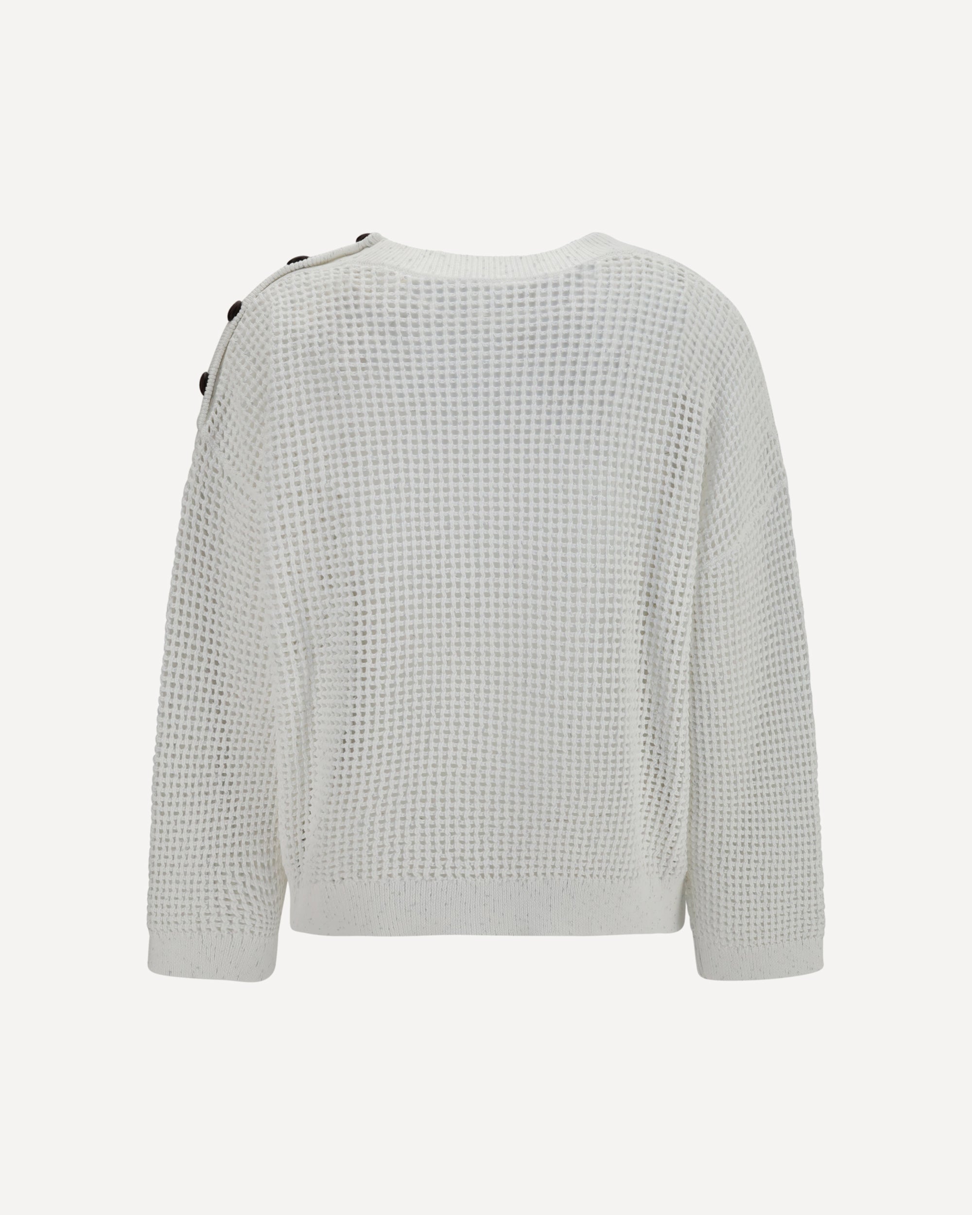 Brunello Cucinelli Brunello Cucinelli Openwork Sweater With Shoulder Buttons