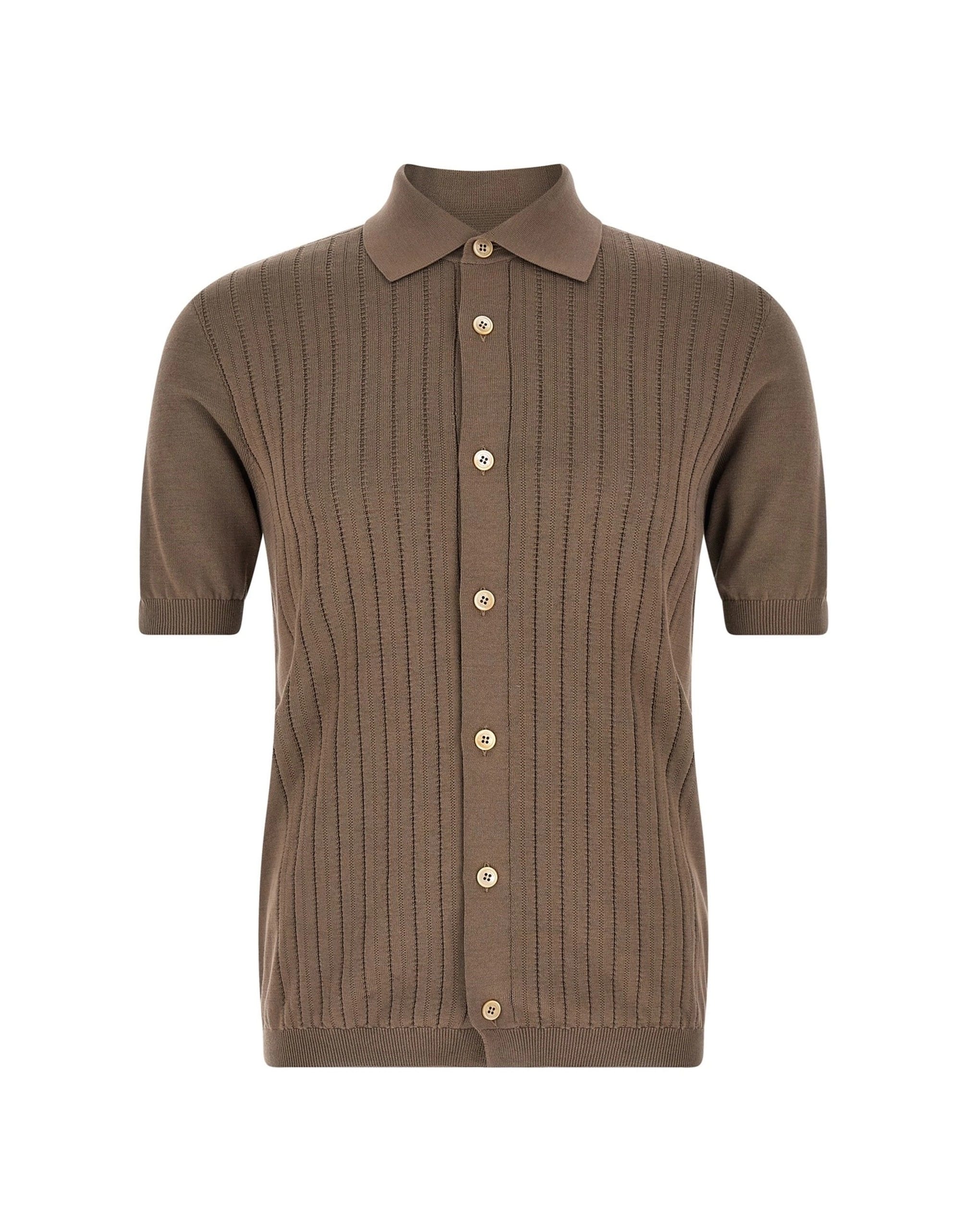 Brunello Cucinelli Brunello Cucinelli Operated Ribbed Shirt