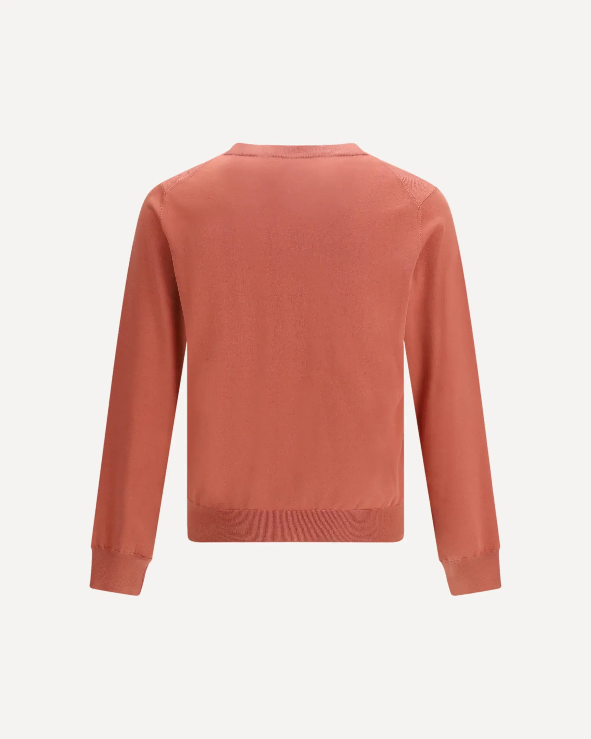 Brunello Cucinelli Orange Cotton Lightweight Sweater - alternate view