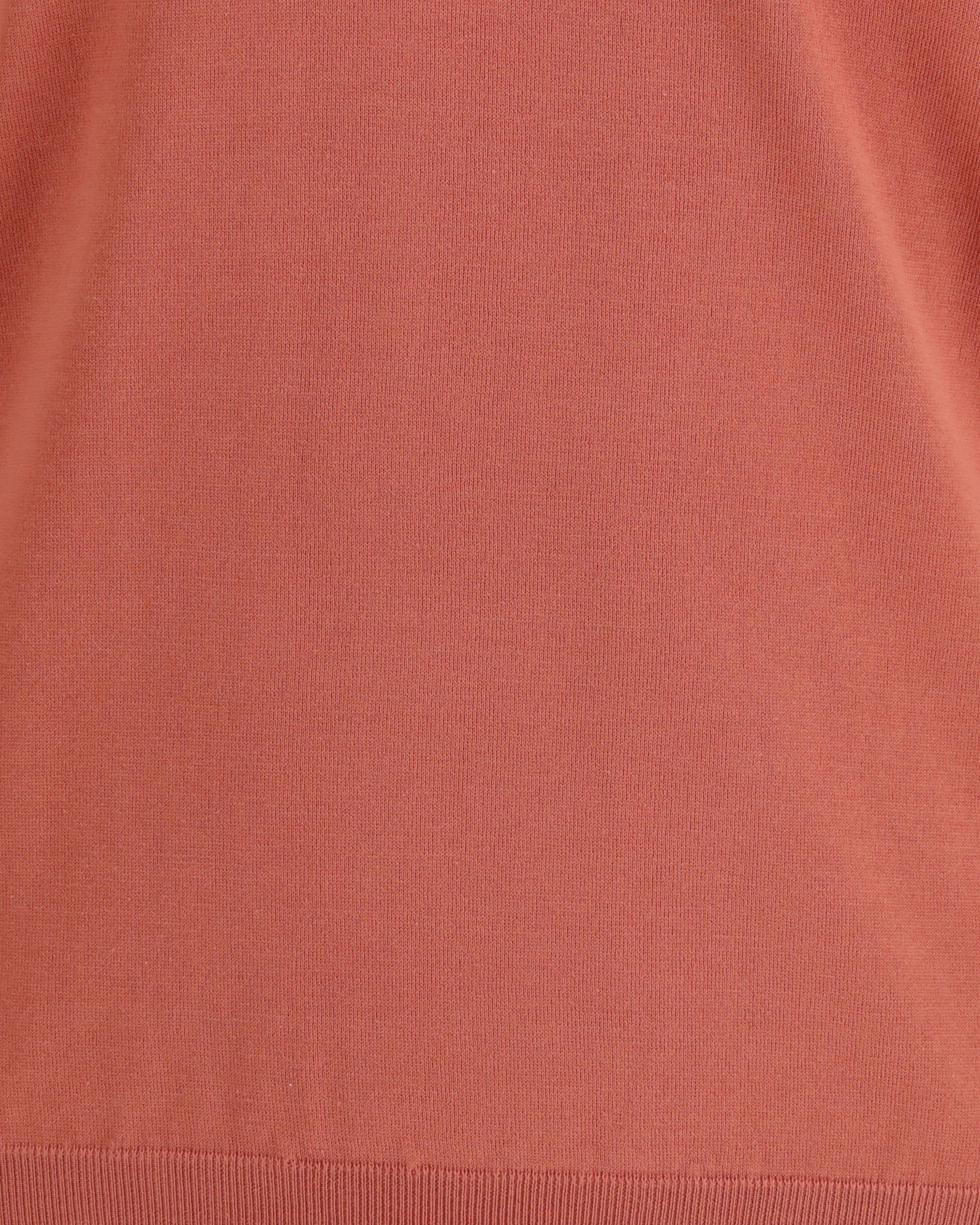 Brunello Cucinelli Orange Cotton Lightweight Sweater