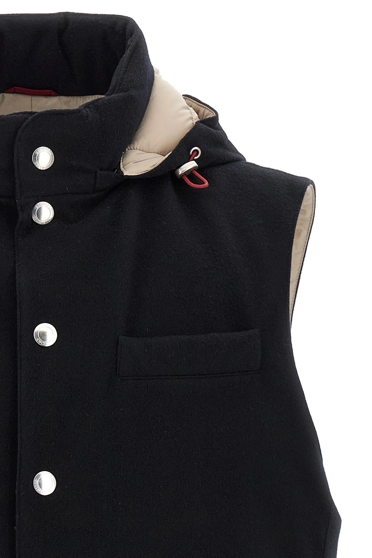 Brunello Cucinelli Padded Wool Vest Gilets