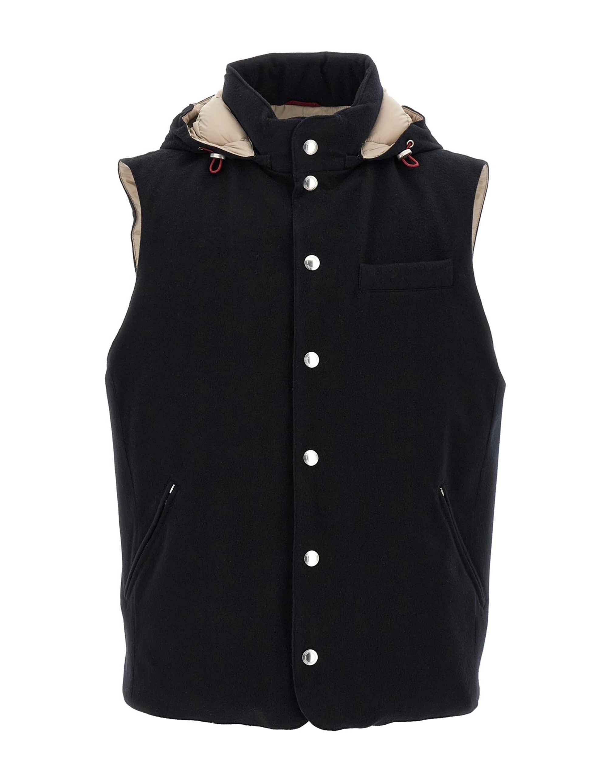 Brunello Cucinelli Padded Wool Vest Gilets