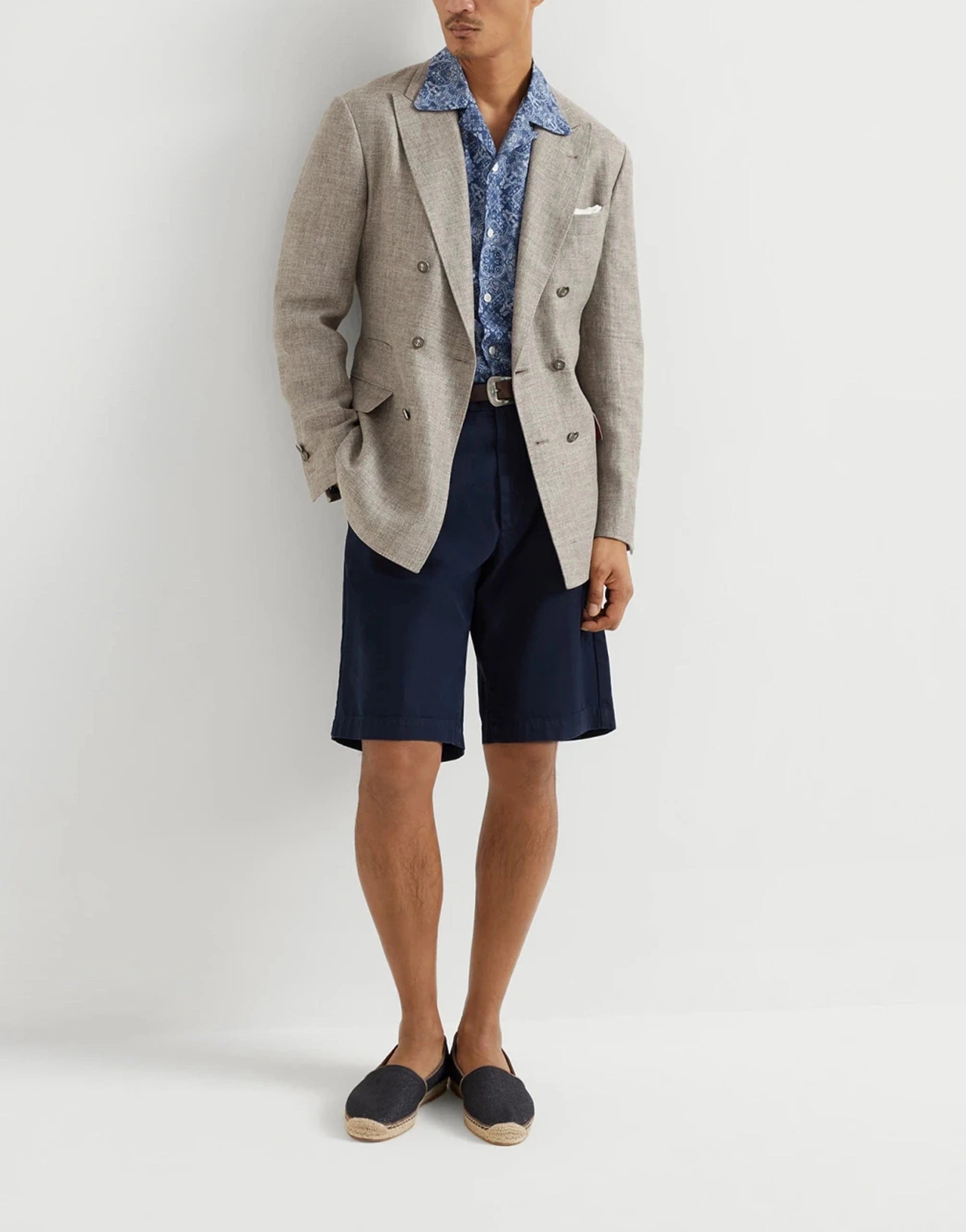 Brunello Cucinelli Paisley-Print Cotton Twill Shirt