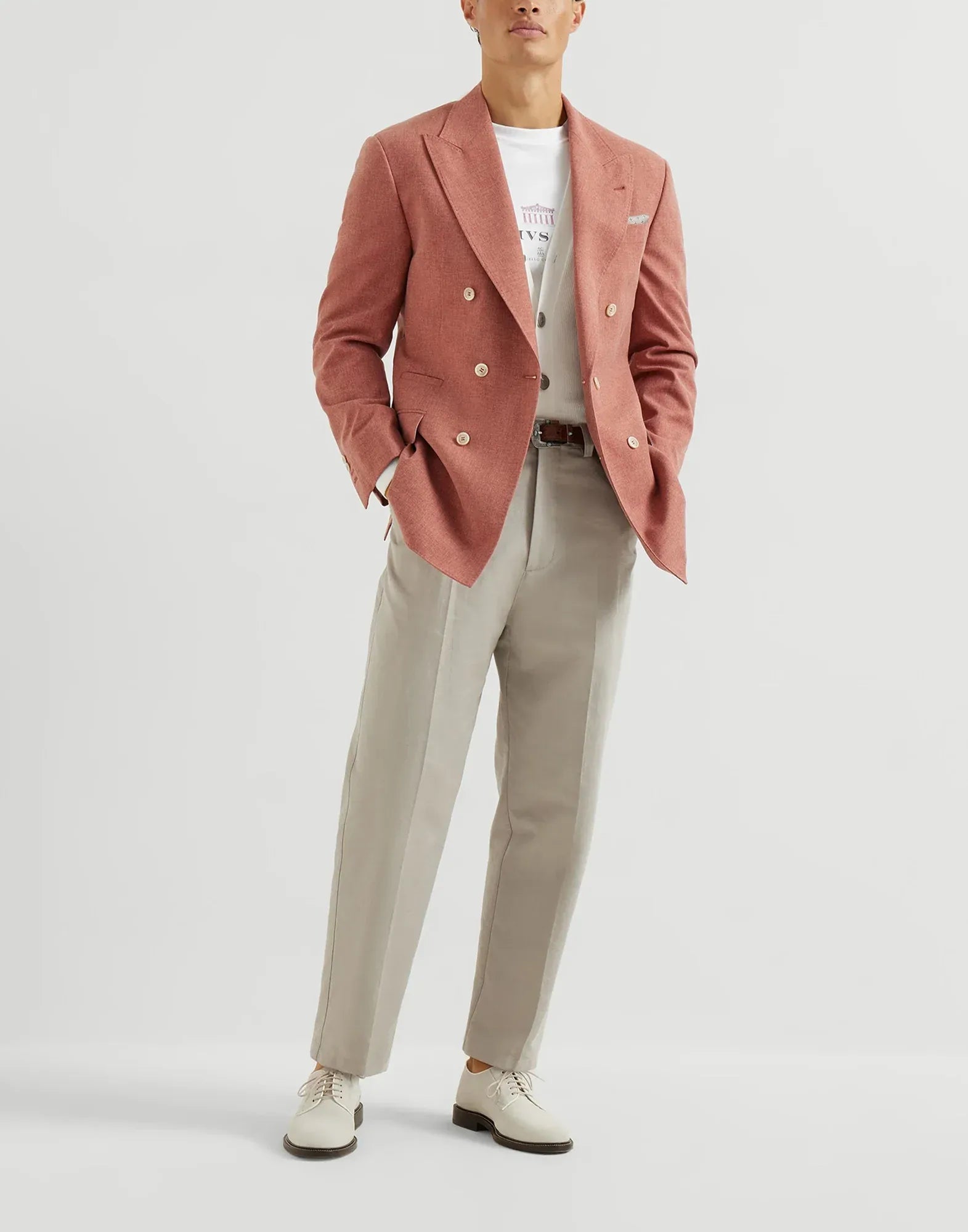 Brunello Cucinelli Panama Cotton English Rib Cardigan - alternate view