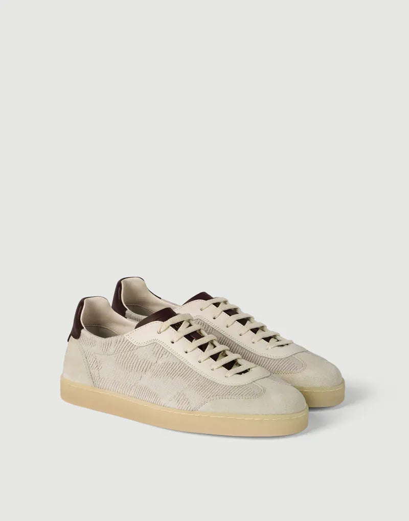 Brunello Cucinelli Panama Cotton Knit Sneakers