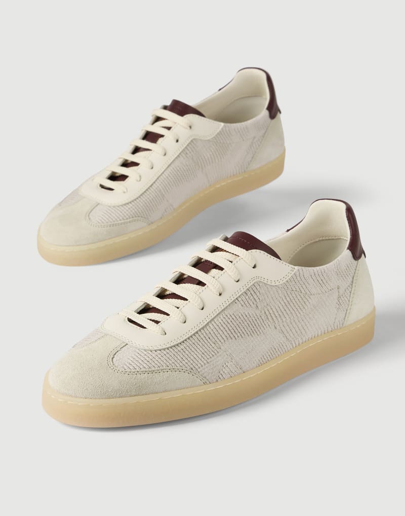Brunello Cucinelli Panama Cotton Knit Sneakers
