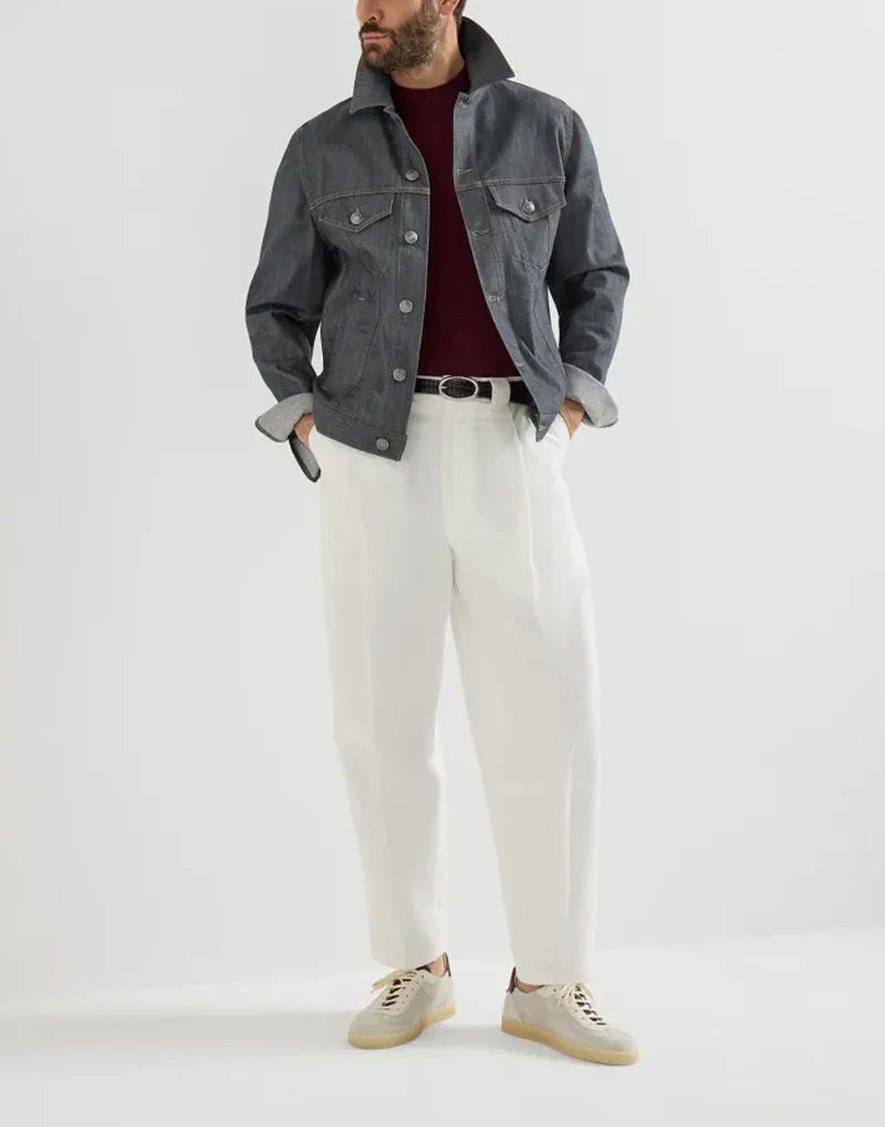 Brunello Cucinelli Panama Cotton Knit Sneakers