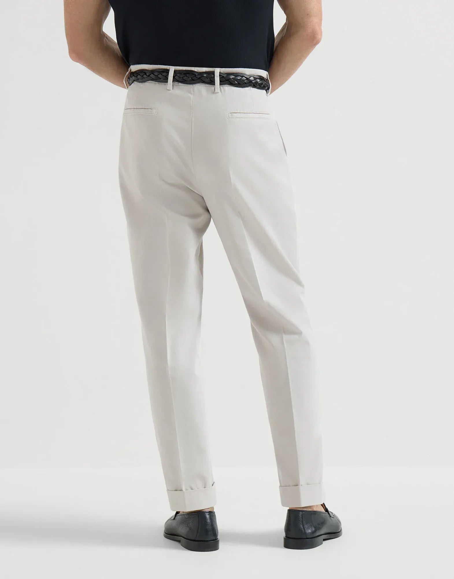 Brunello Cucinelli Panama Garment-Dyed Trousers