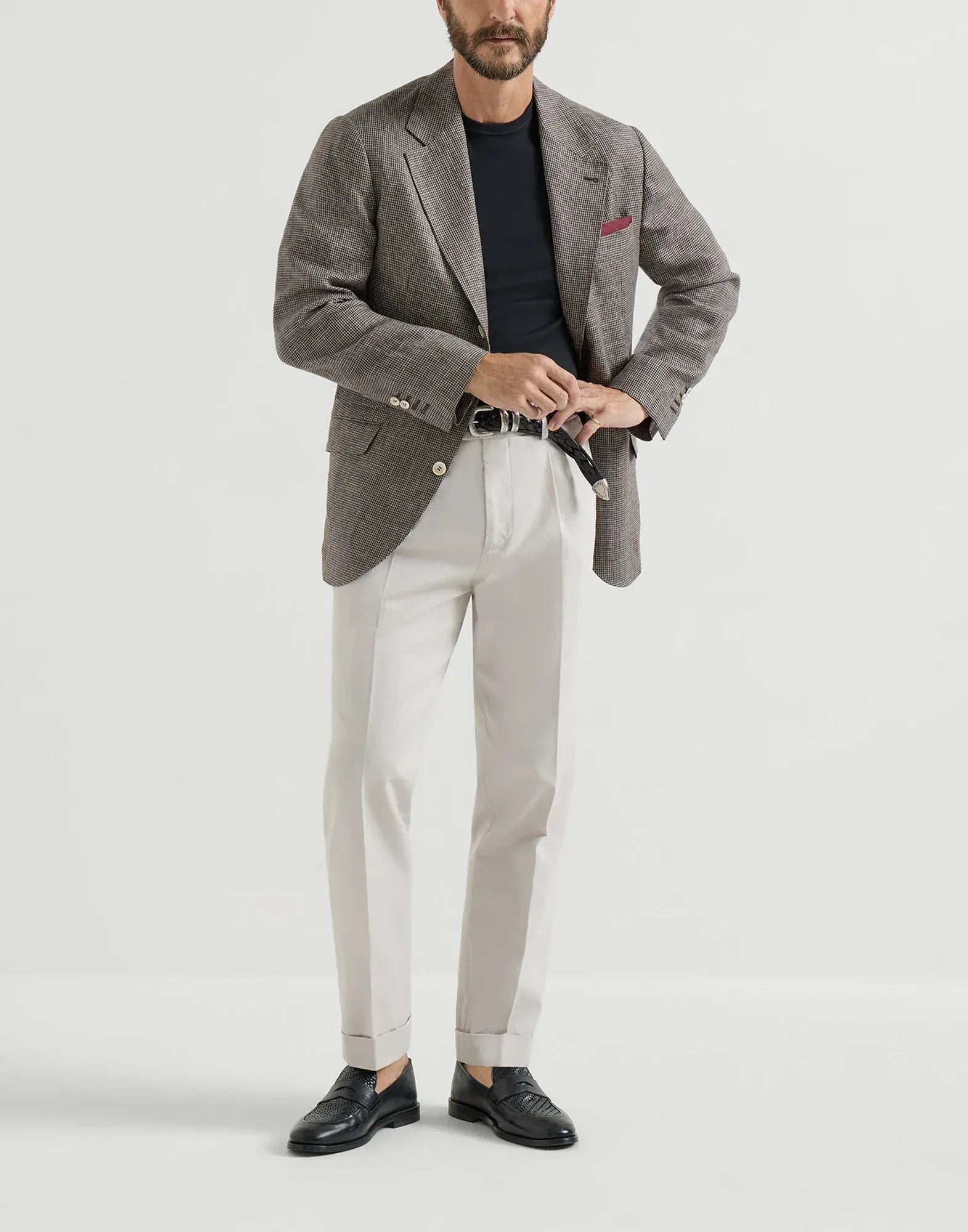 Brunello Cucinelli Panama Garment-Dyed Trousers
