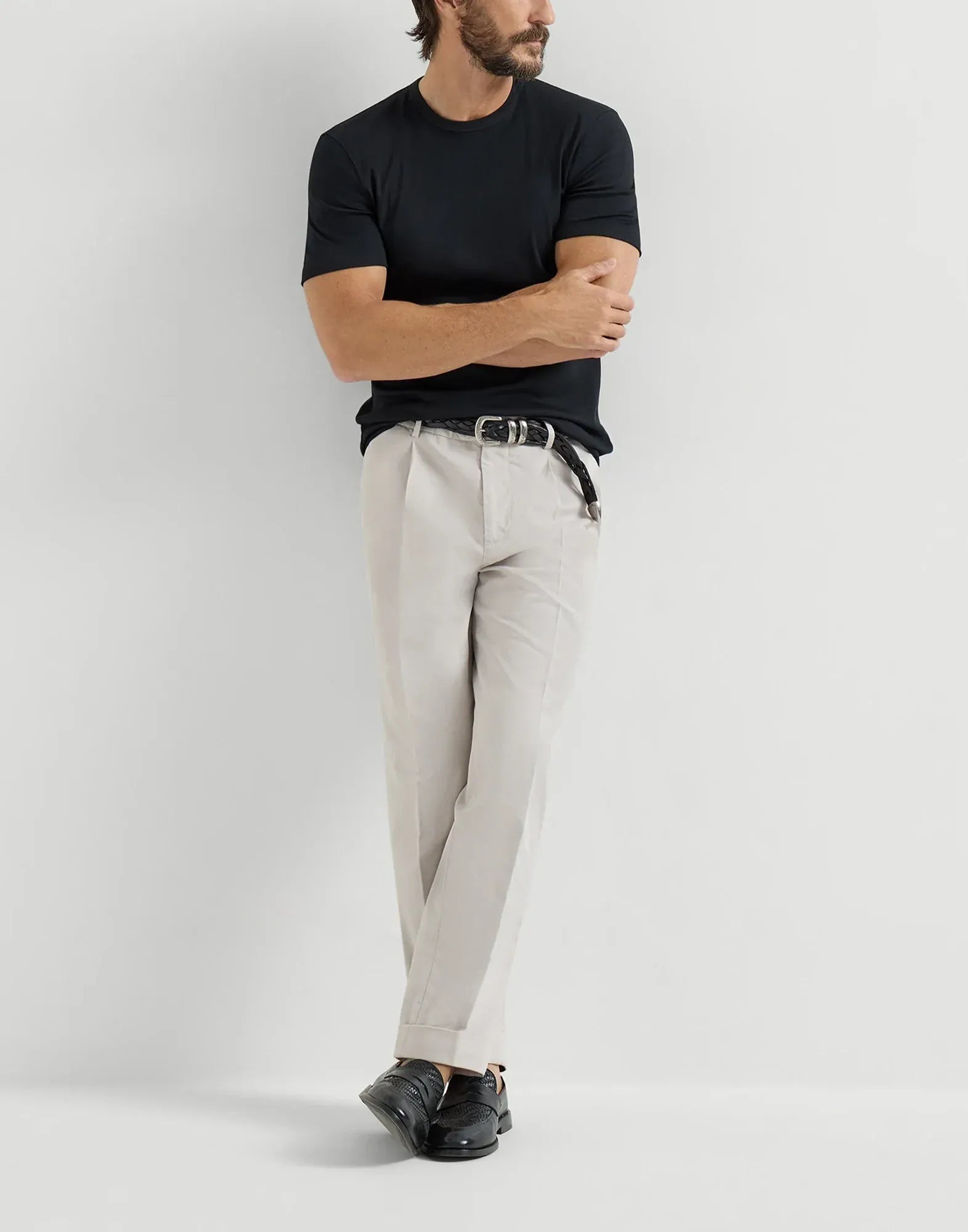 Brunello Cucinelli Panama Garment-Dyed Trousers