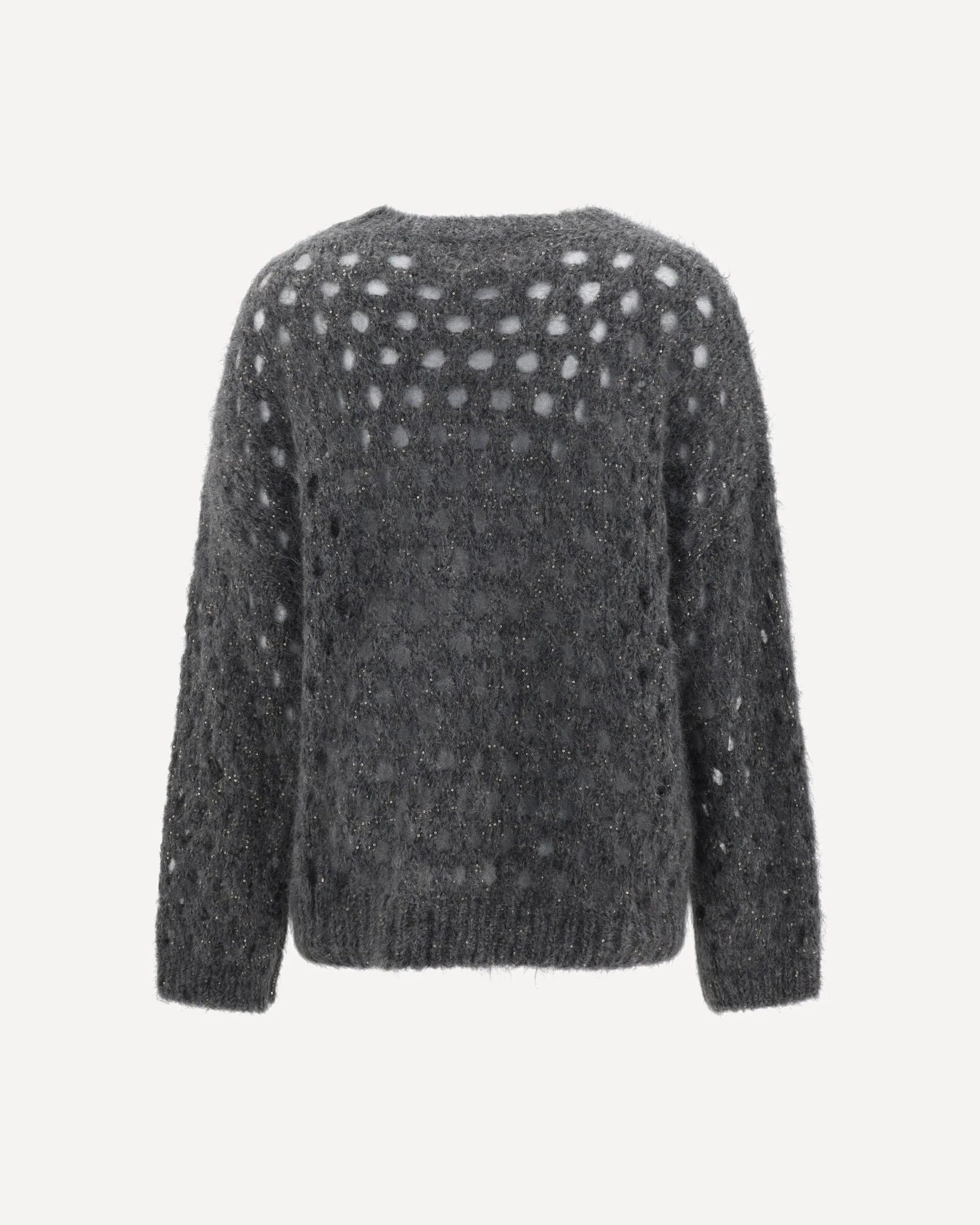 Brunello Cucinelli Perforated Sequined Sweater