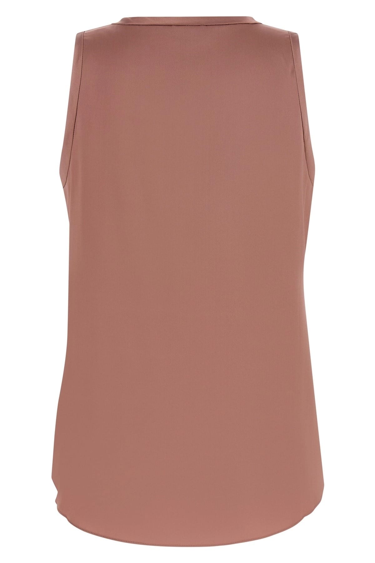Brunello Cucinelli Pink Flared Silk Satin Top - alternate view