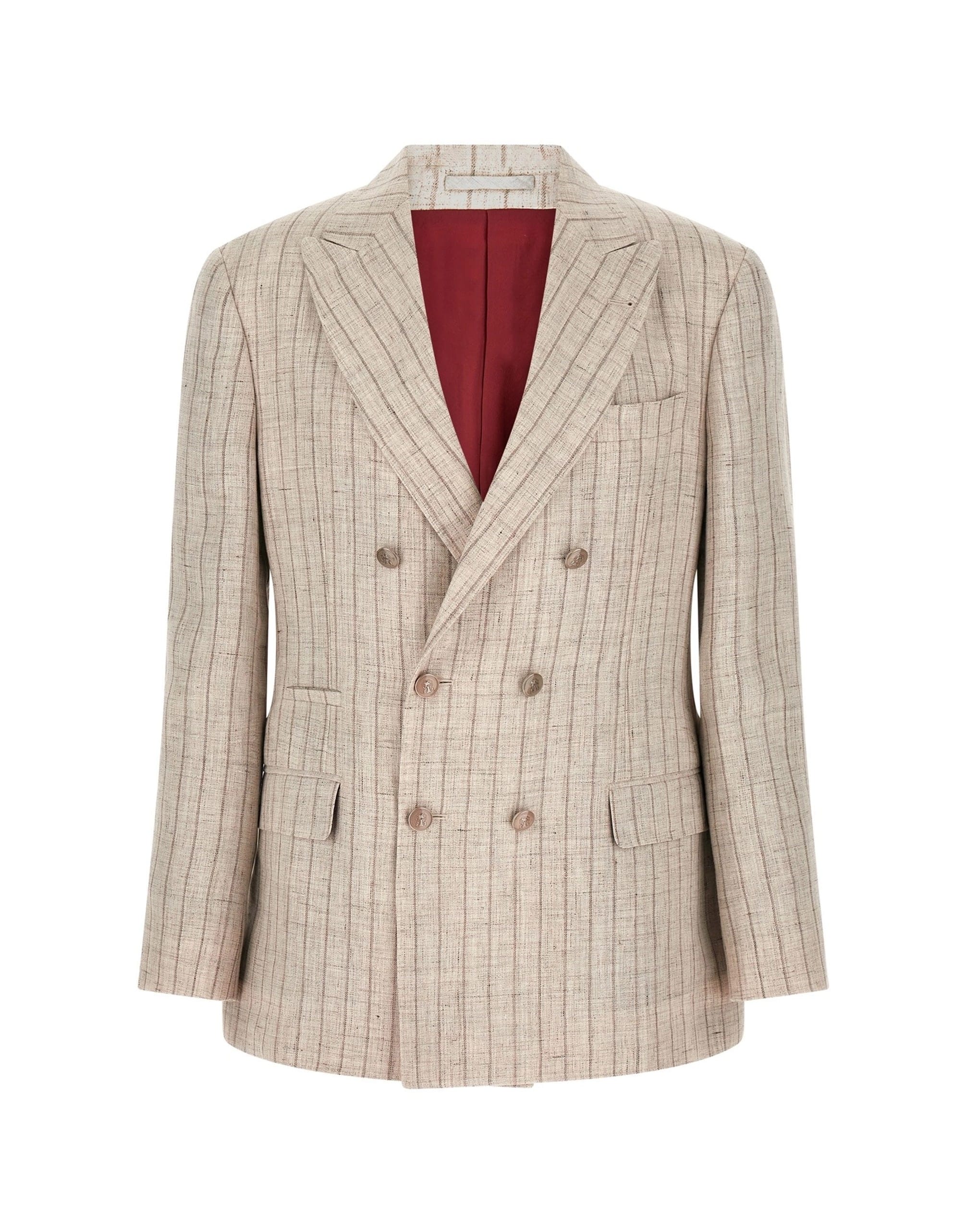Brunello Cucinelli Brunello Cucinelli Pinstripe Linen Twill Blazer