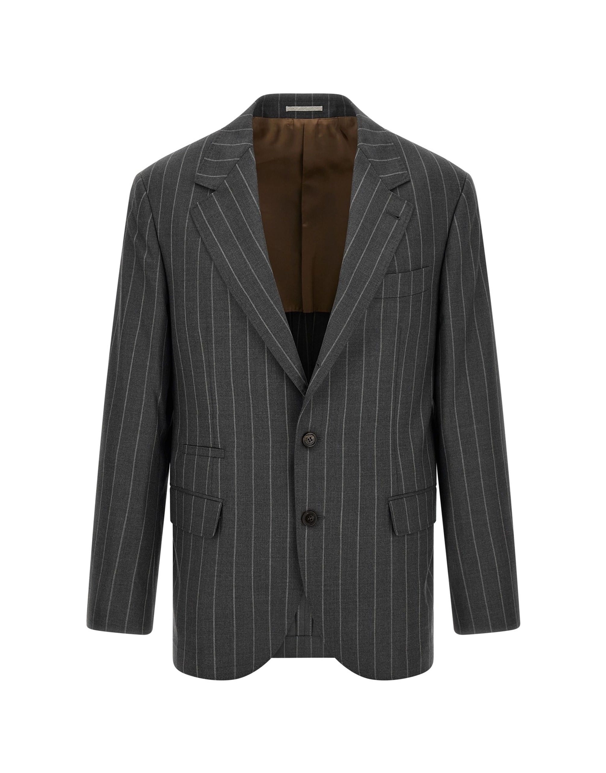 Brunello Cucinelli Brunello Cucinelli Pinstripe Virgin Wool Blazer