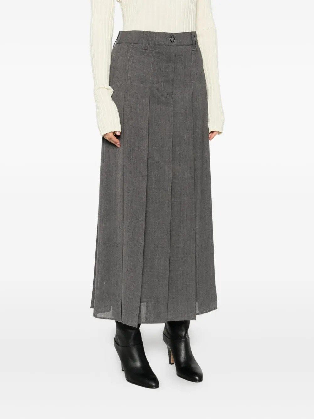 Brunello Cucinelli Pleated Maxi Skirt