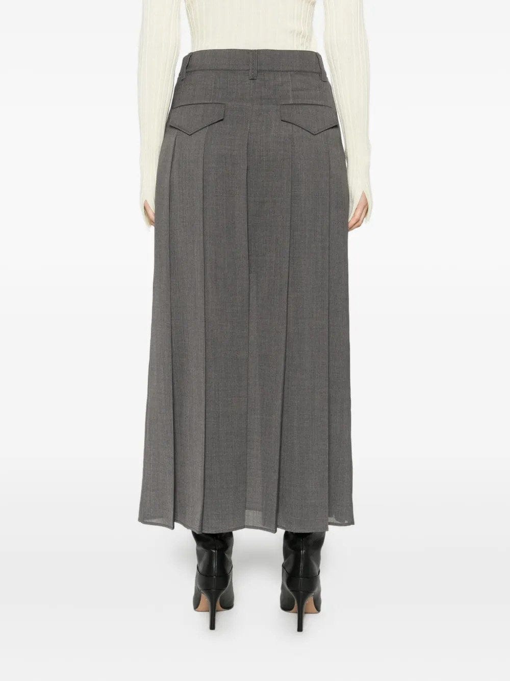 Brunello Cucinelli Pleated Maxi Skirt