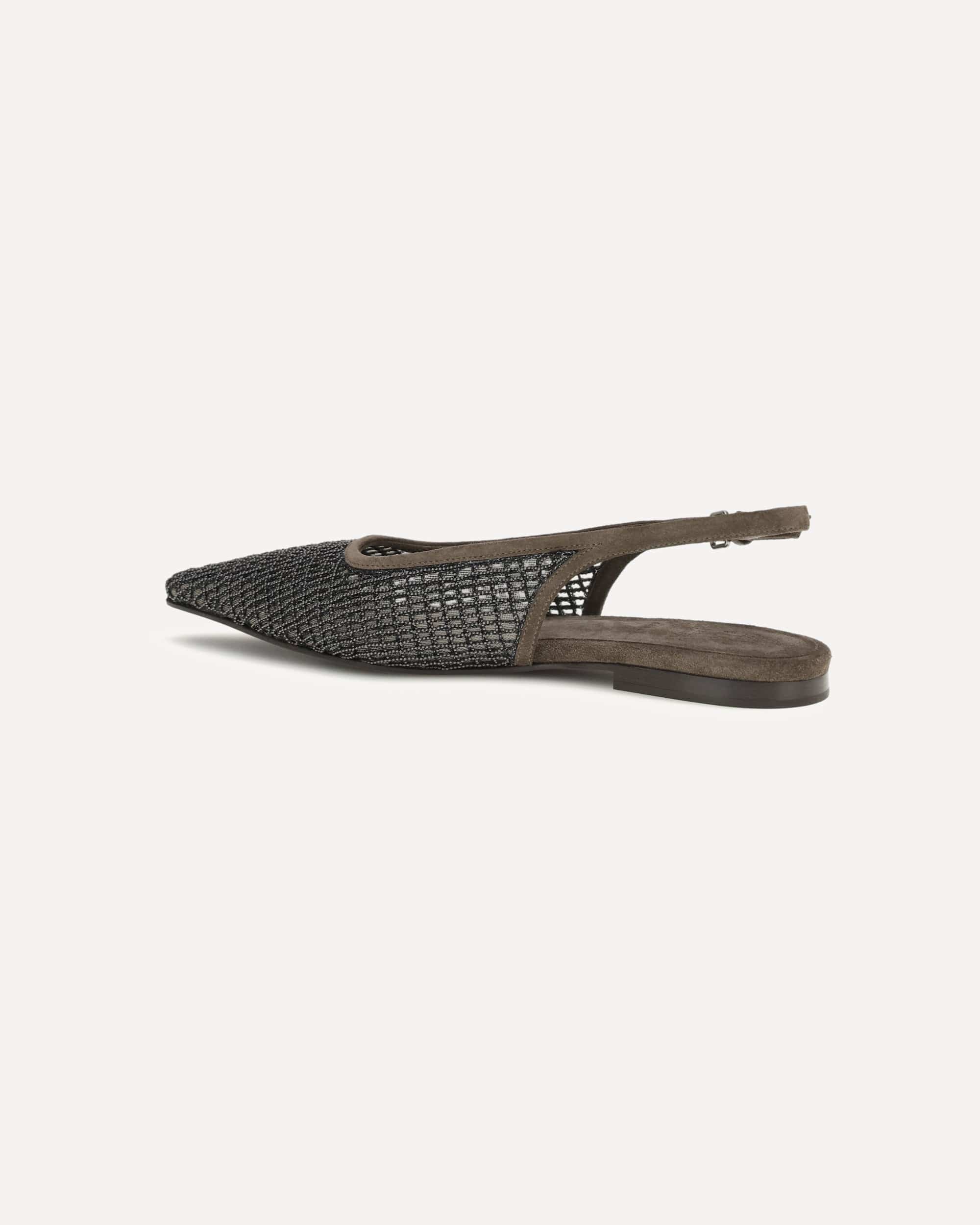 Brunello Cucinelli Pointed Slingback Ballerinas