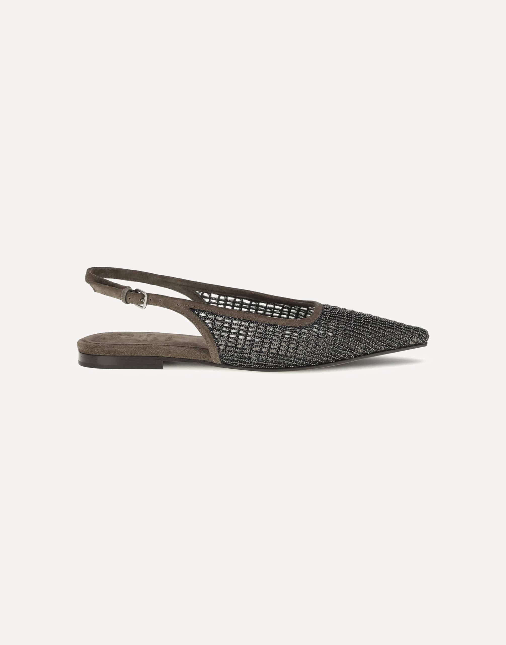 Brunello Cucinelli Pointed Slingback Ballerinas