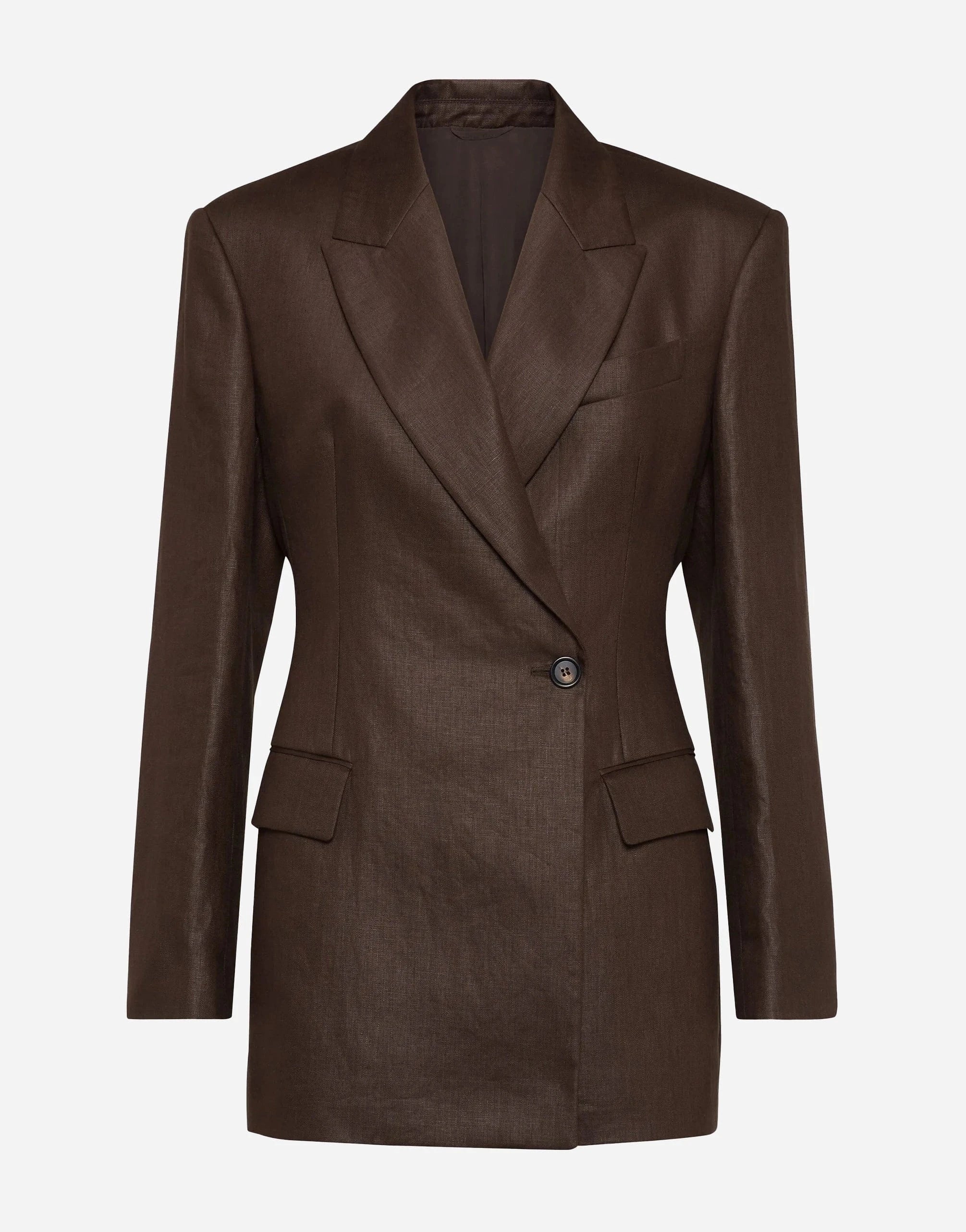 Brunello Cucinelli Polished Monili-Embellished Twill Blazer