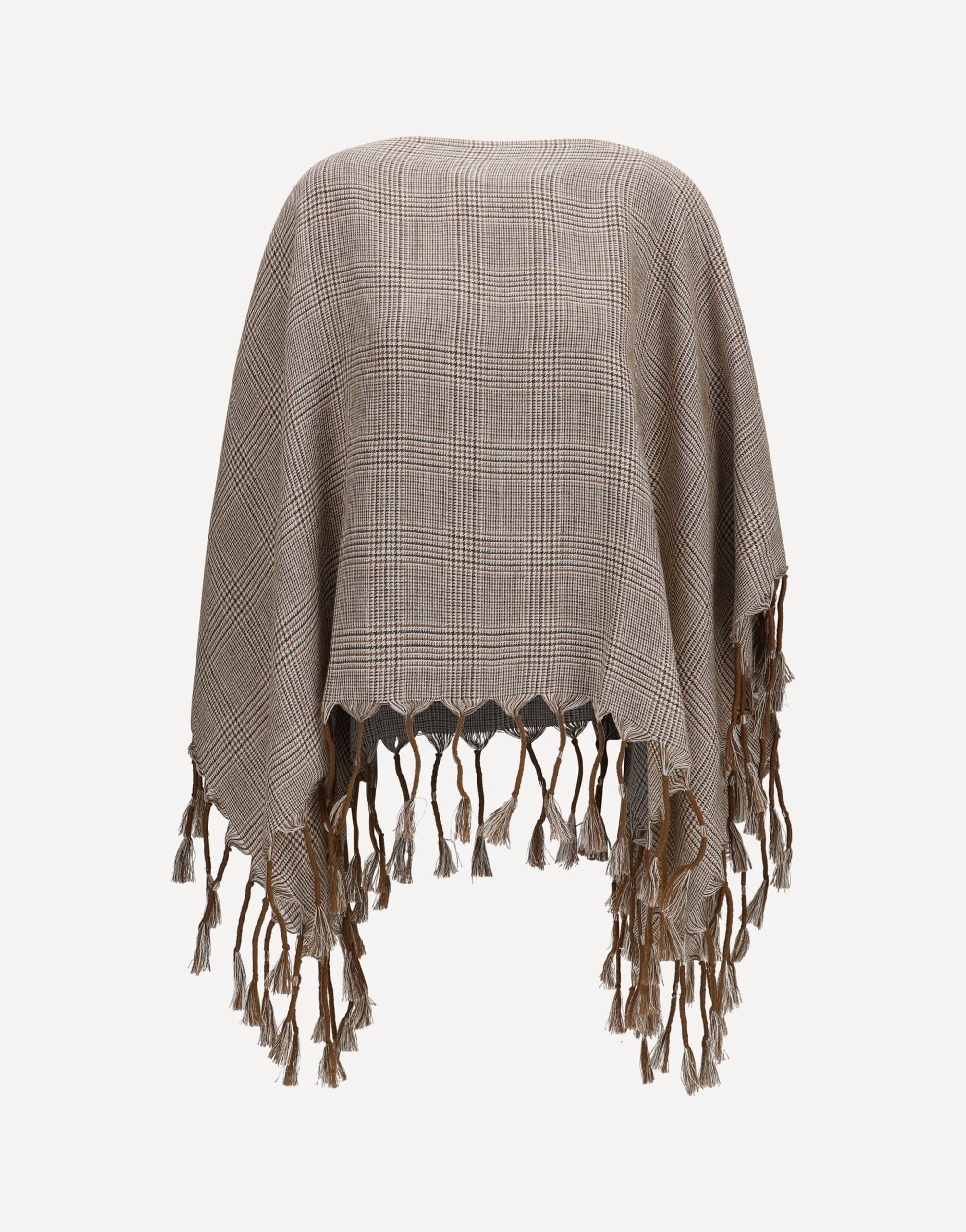 Brunello Cucinelli Brunello Cucinelli Poncho Cape With Prince Of Wales