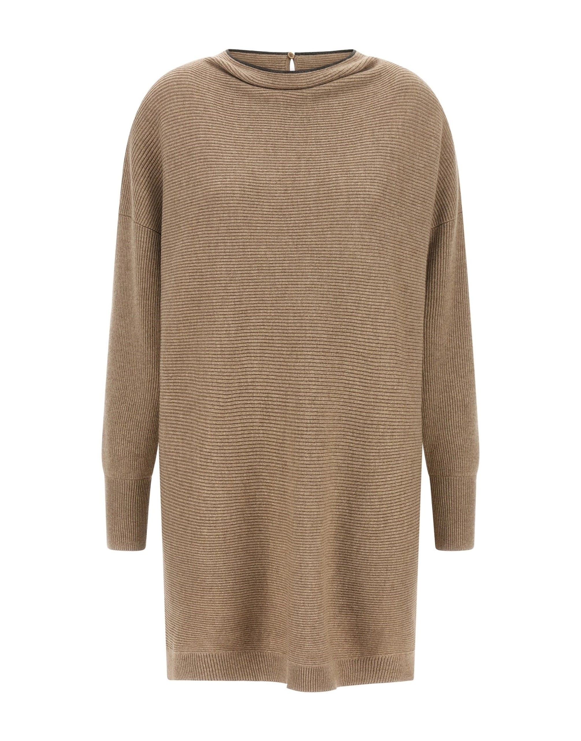 Brunello Cucinelli Brunello Cucinelli Precious Collar Mini Dress
