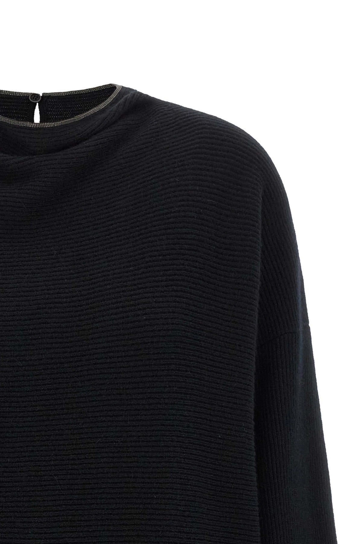 فستان ميني بياقة فاخرة Brunello Cucinelli
