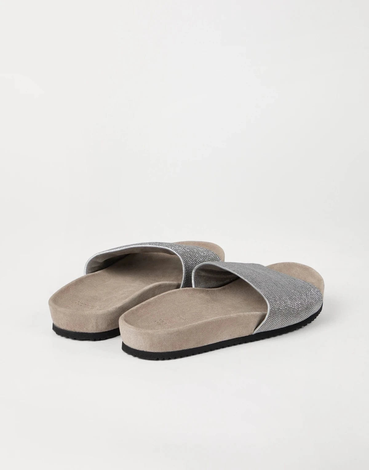 Brunello Cucinelli Precious Suede Slides