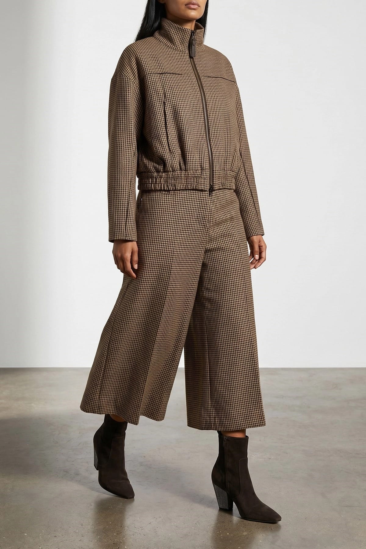Brunello Cucinelli Prince Of Wales Lamé Bermuda Shorts - alternate view