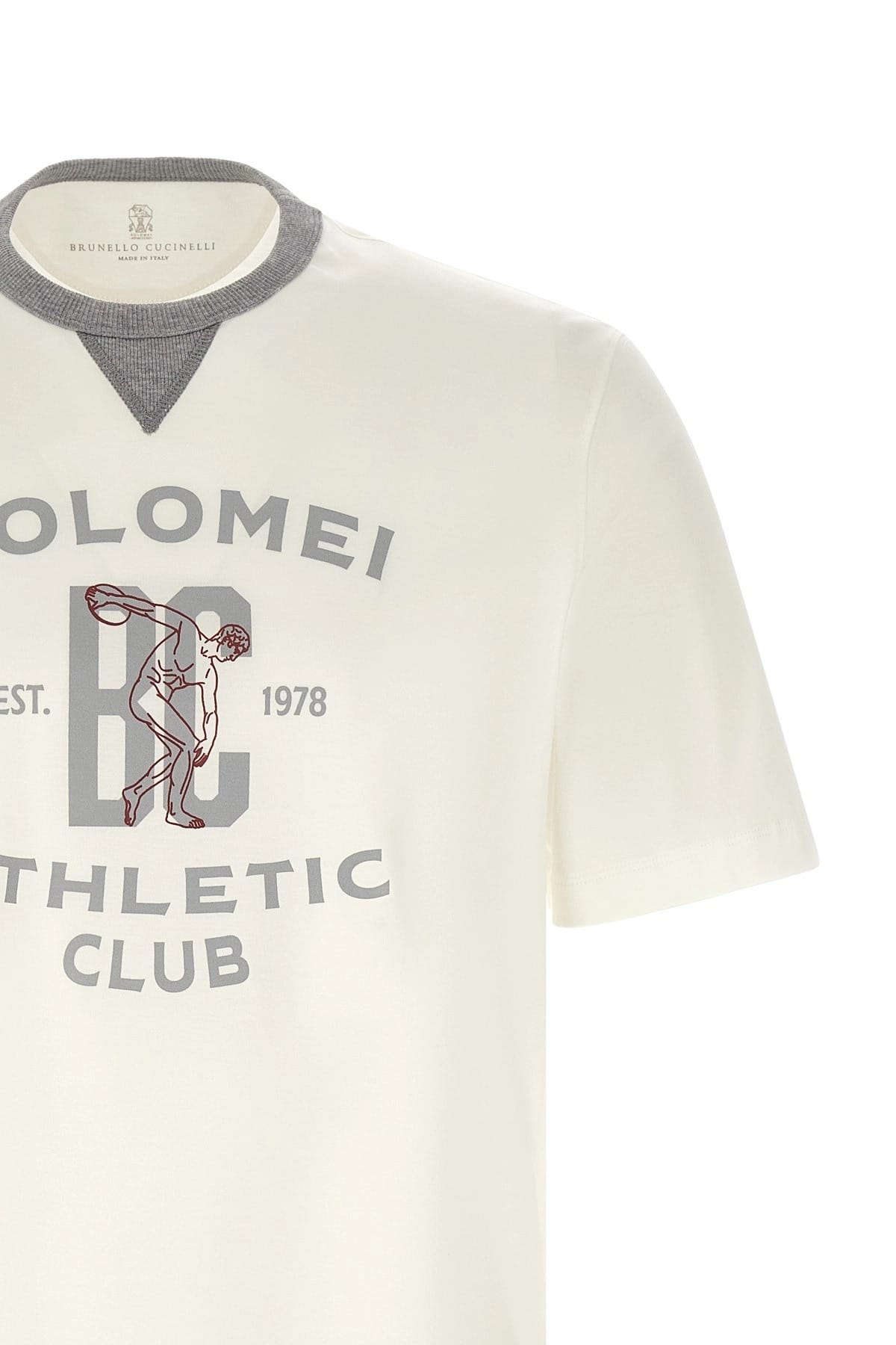 Brunello Cucinelli Brunello Cucinelli Printed Cotton Jersey T-Shirt