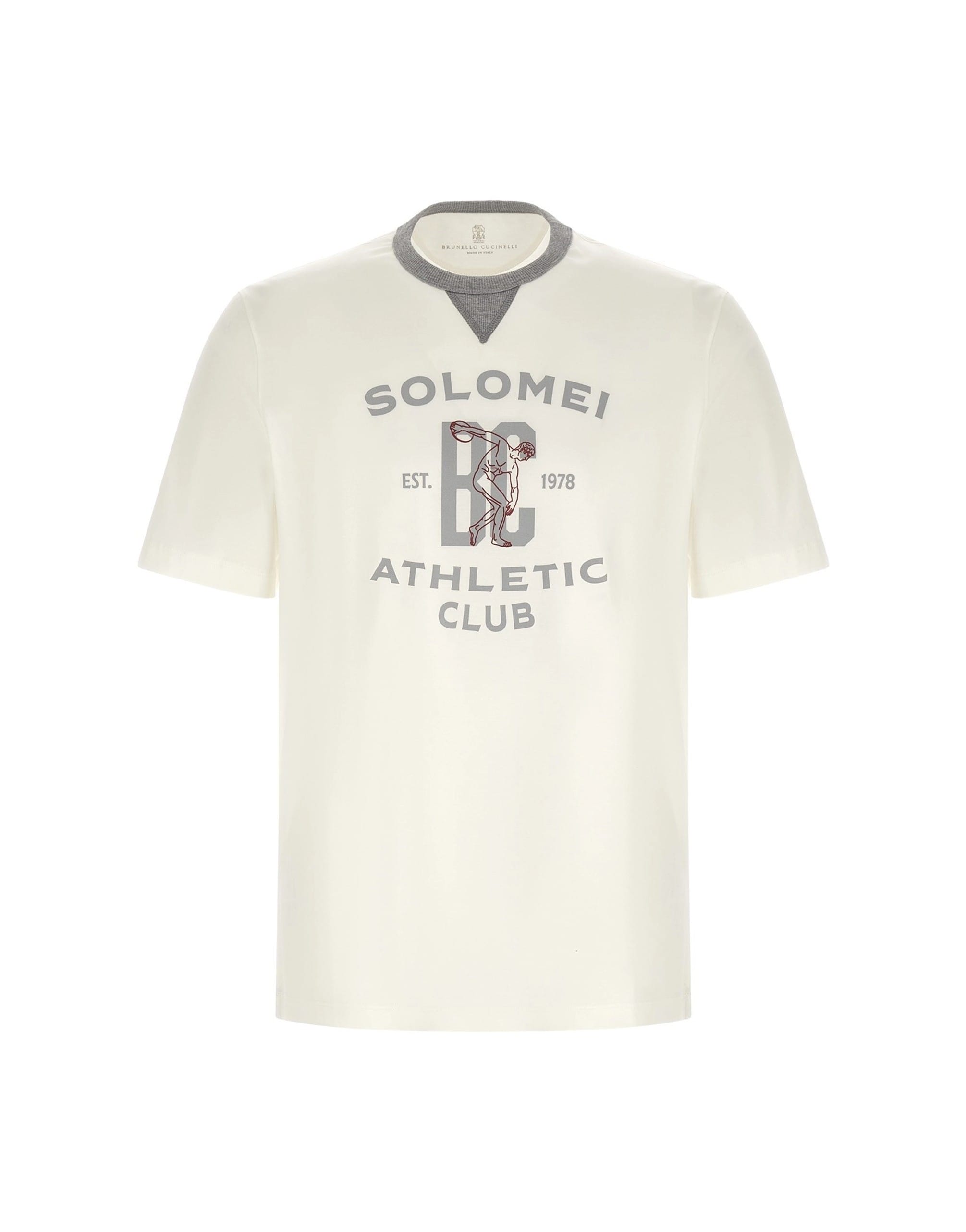 Brunello Cucinelli Brunello Cucinelli Printed Cotton Jersey T-Shirt