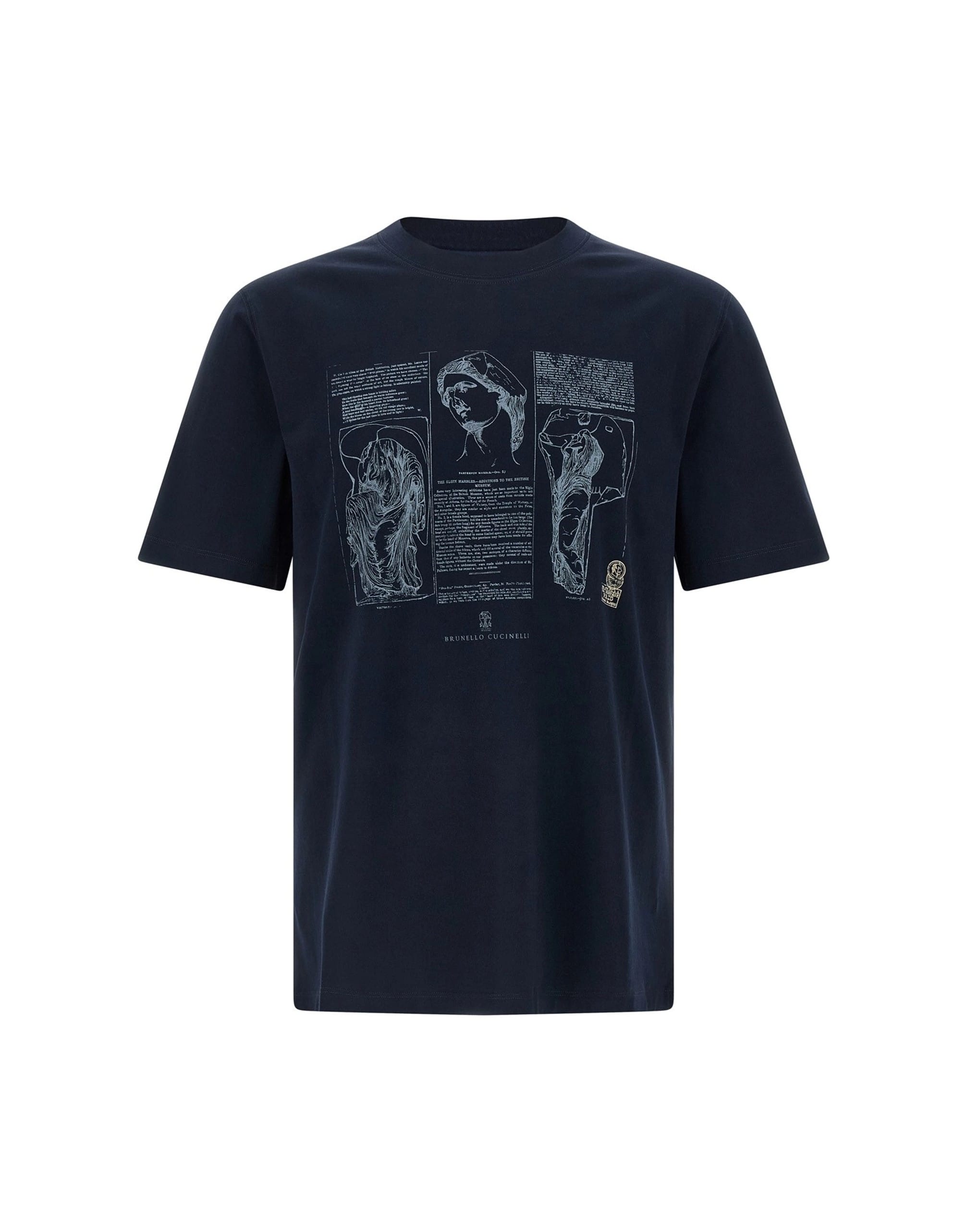 Brunello Cucinelli Brunello Cucinelli Printed Cotton Jersey T-Shirt