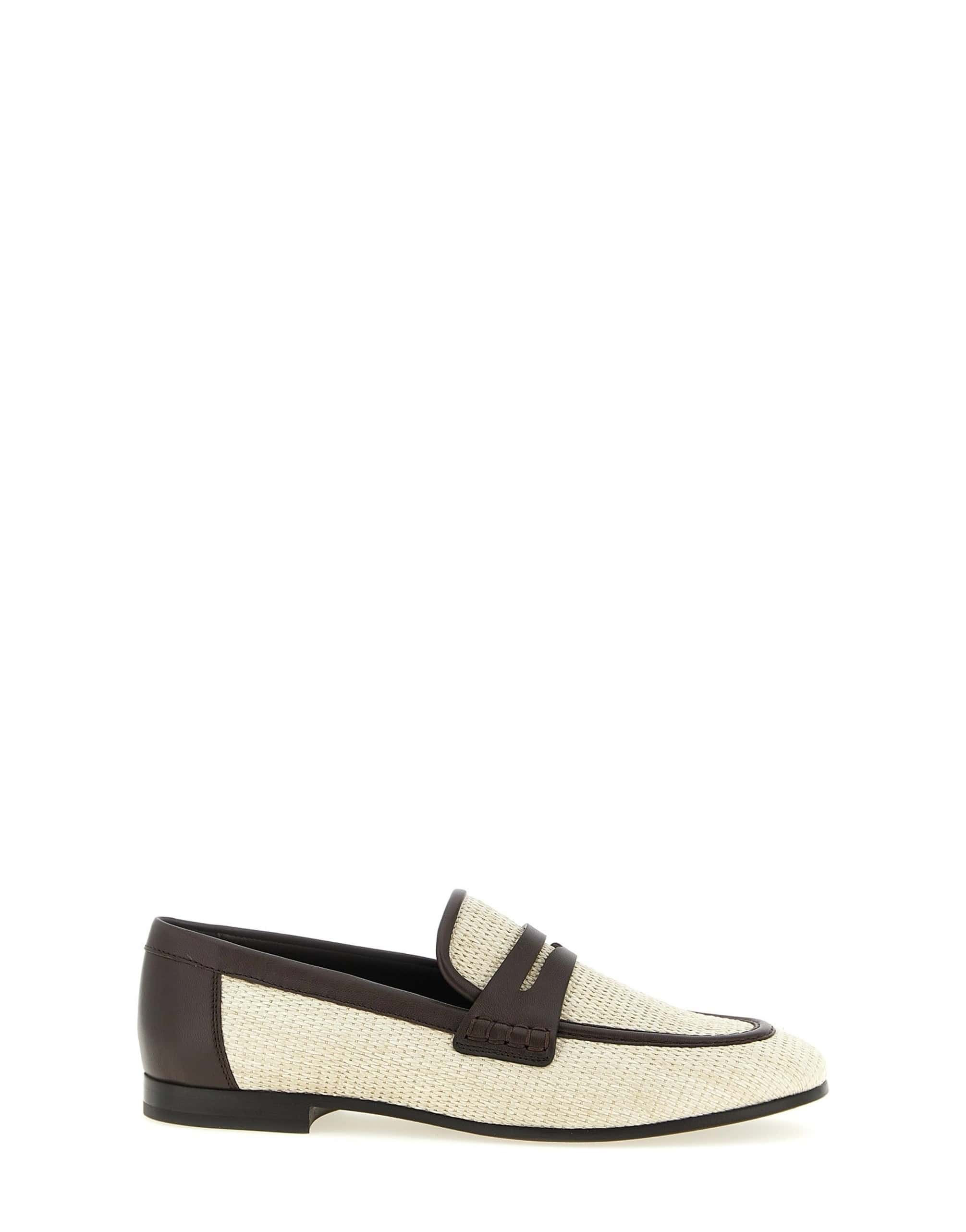 Brunello Cucinelli Raffia Loafers