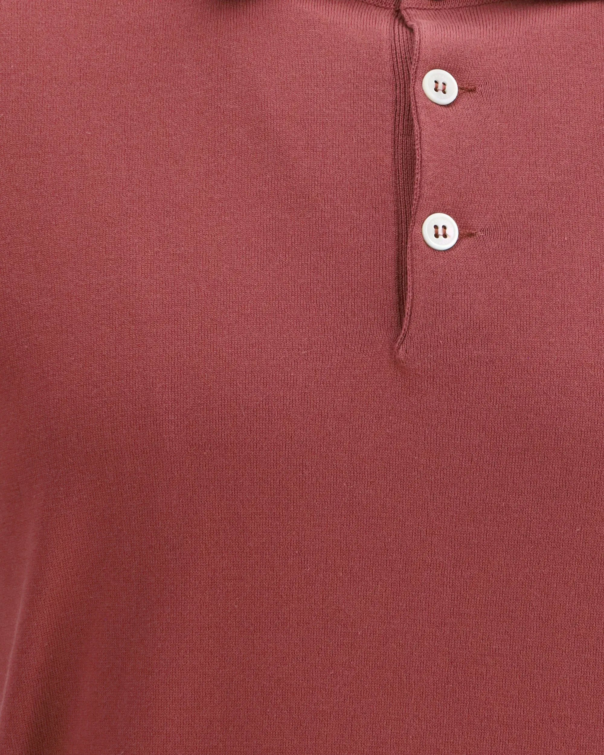Brunello Cucinelli Red Cotton Polo Shirt
