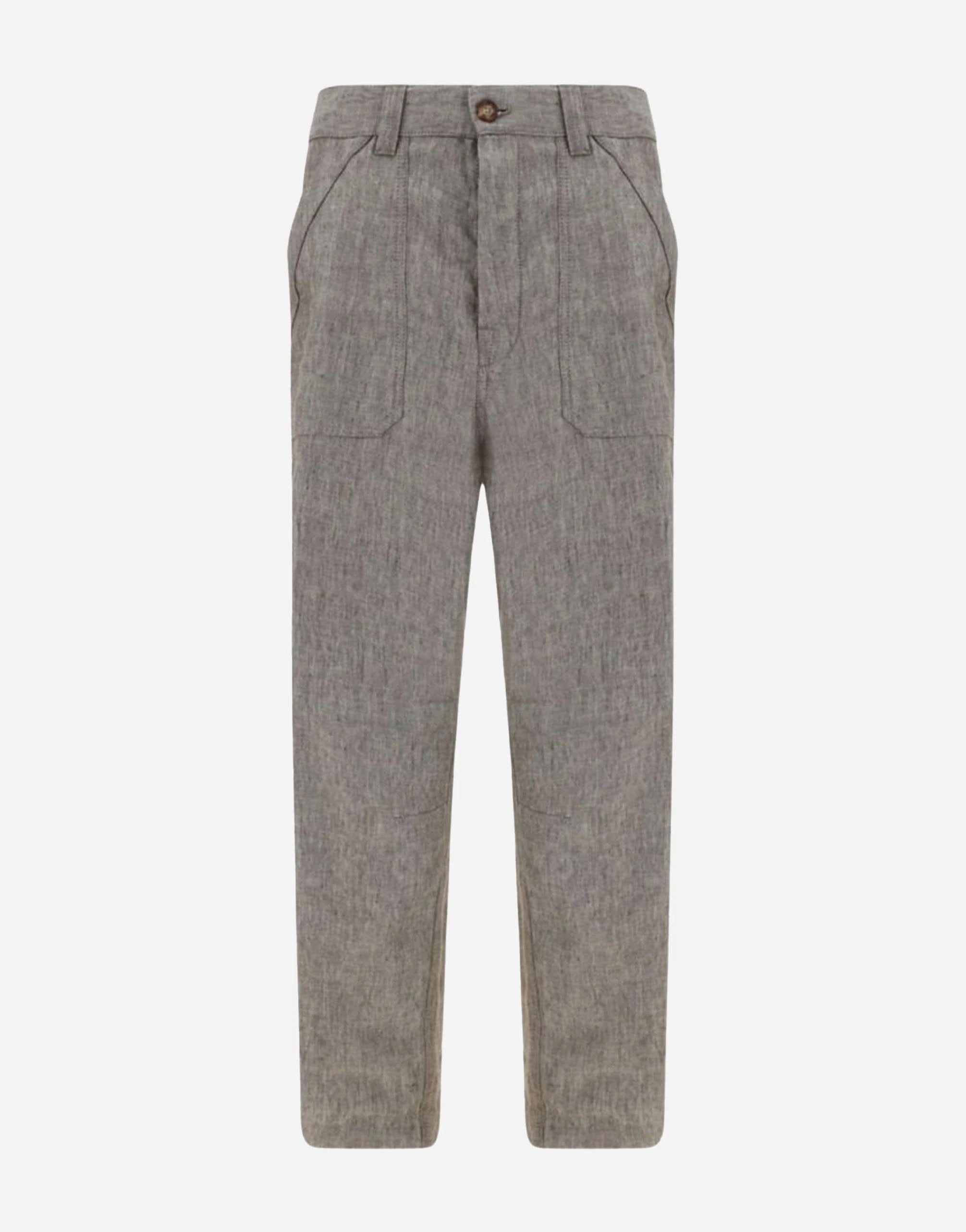 Brunello Cucinelli Drill Relaxed Fit Trousers